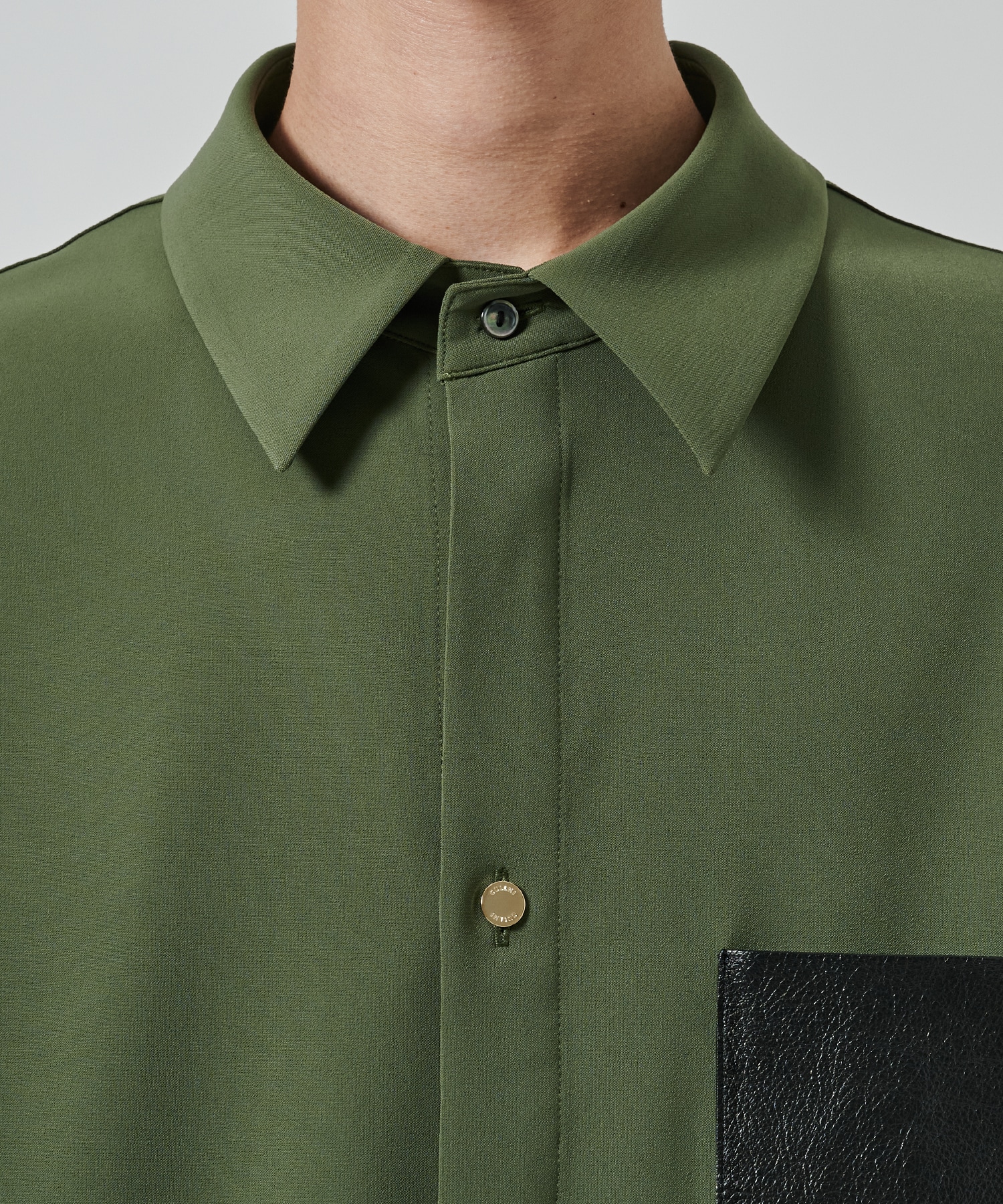 〈別注〉Sugoku Suzushii Leather Pocket S/S Shirts CULLNI