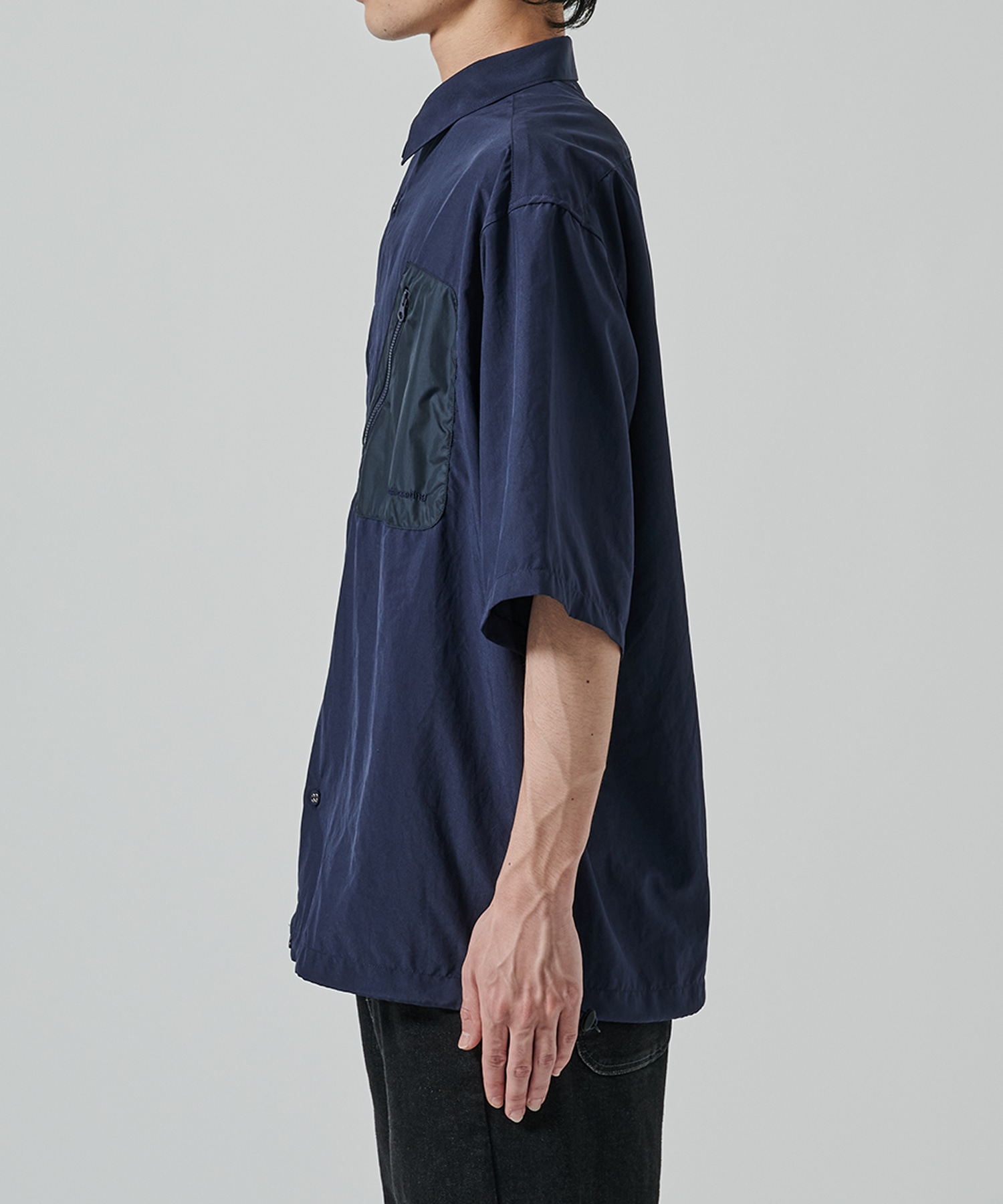 〈別注〉 DRAW CORD S/S POCKET SHIRTS White Mountaineering