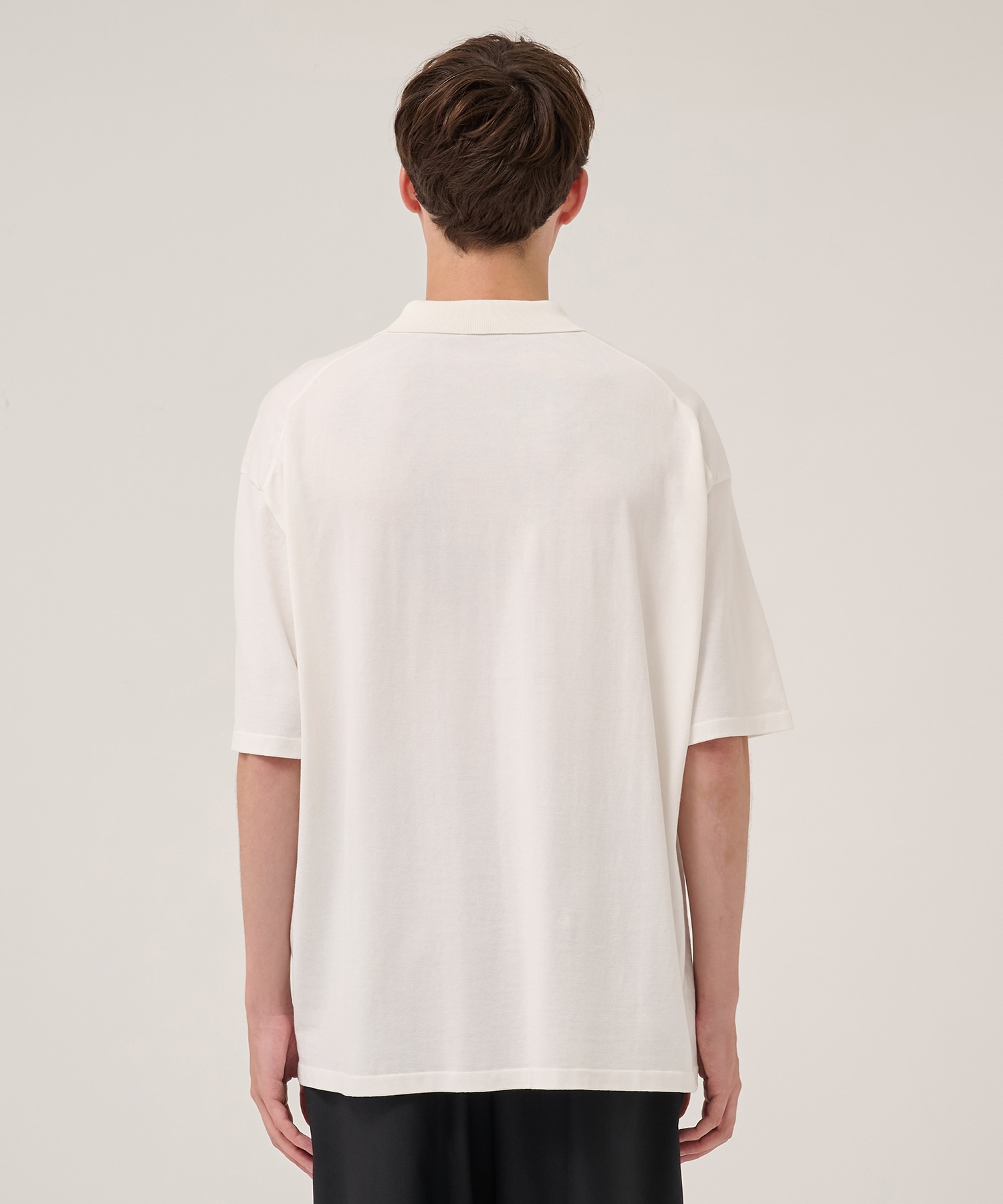 FRESCA KNIT HAIF SLEEVE POLO SWEATER ATON