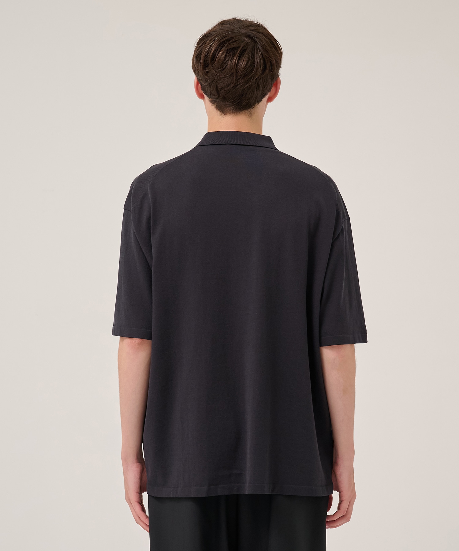 FRESCA KNIT HAIF SLEEVE POLO SWEATER ATON