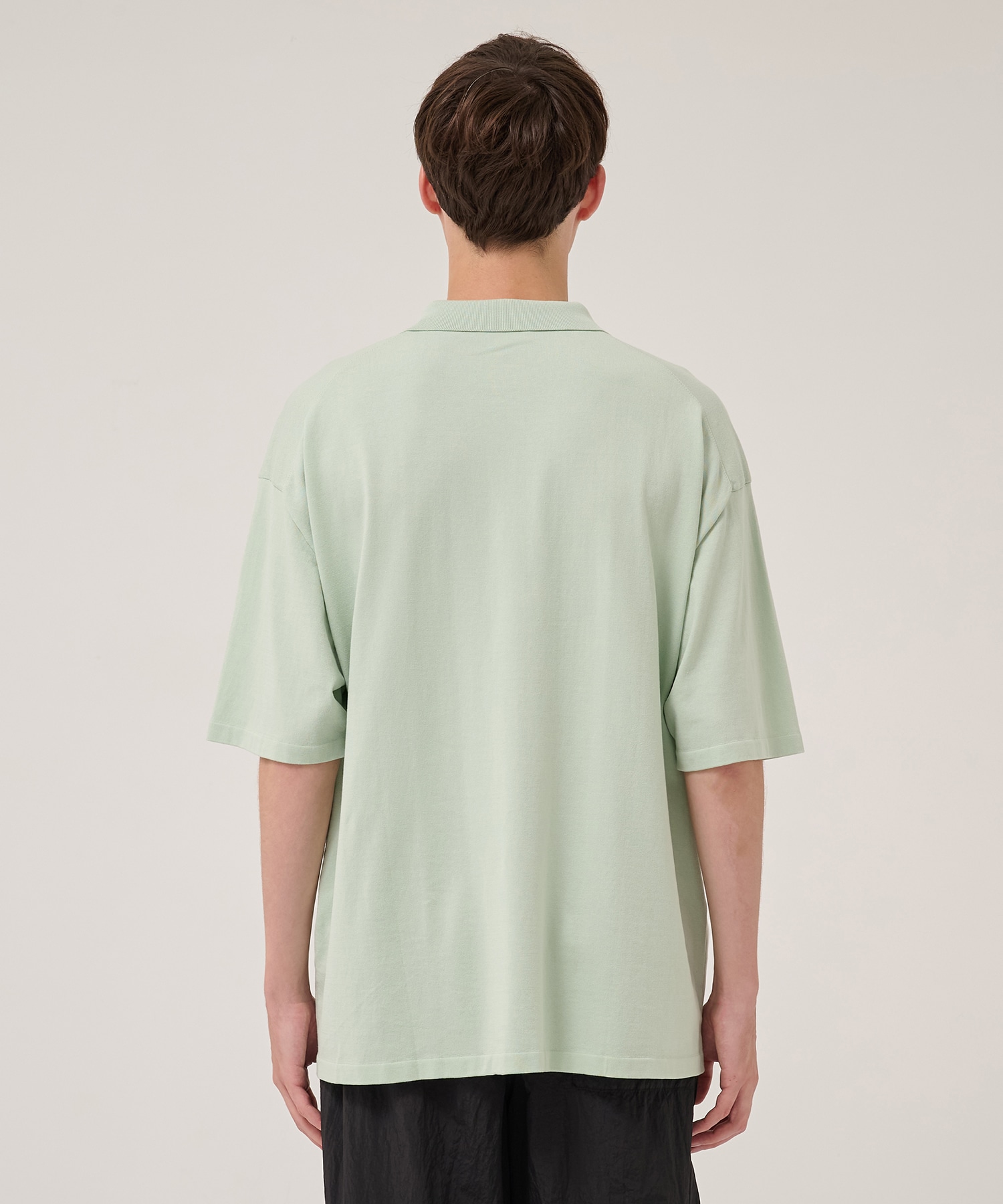 FRESCA KNIT HAIF SLEEVE POLO SWEATER ATON