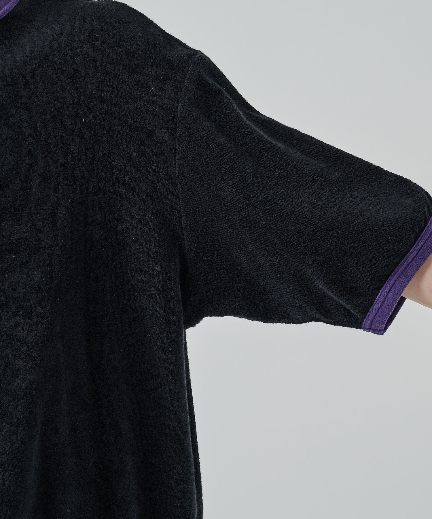 ORGANIC COTTON PILE RINGER PILE TEE MARKAWARE/marka