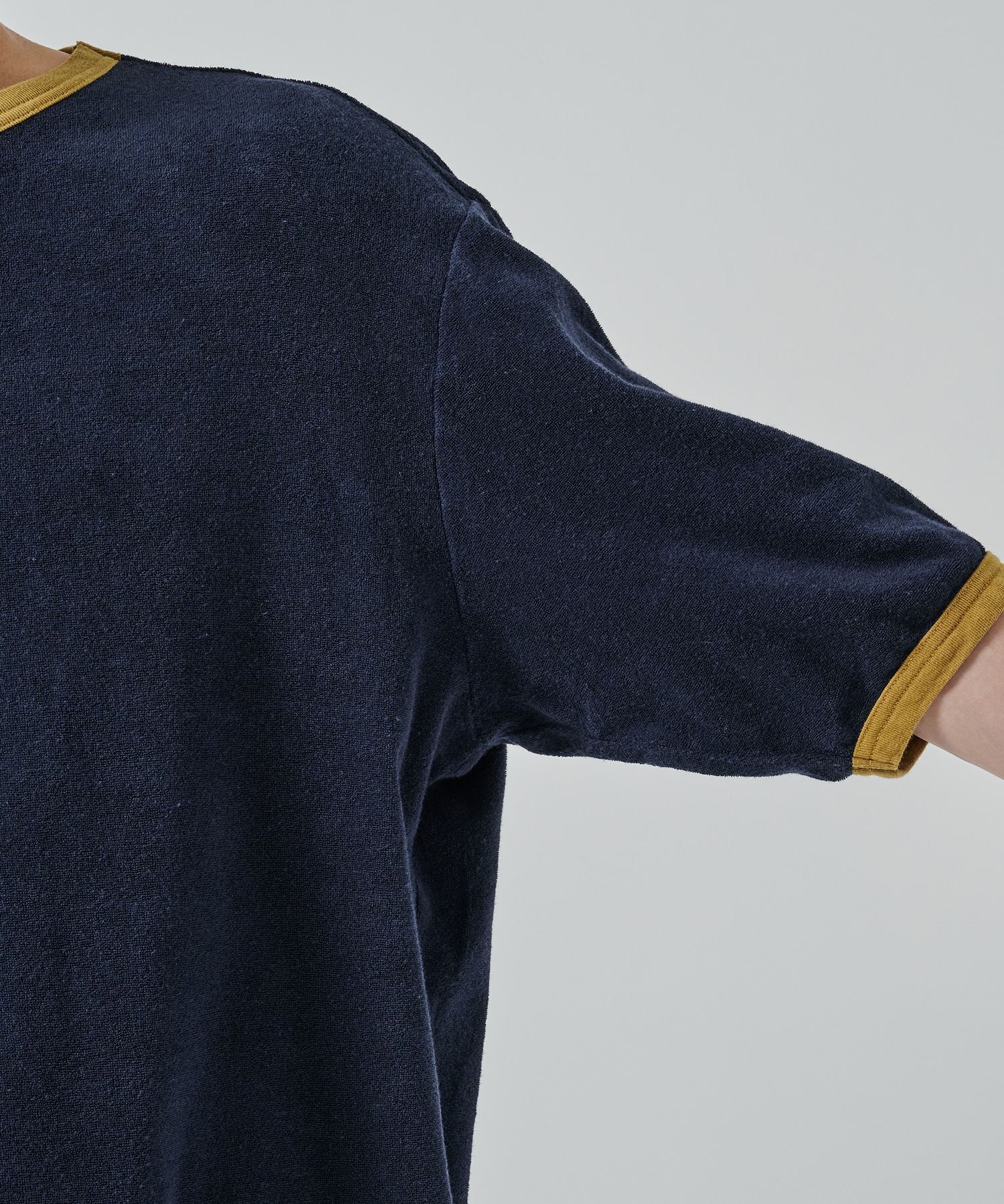 ORGANIC COTTON PILE RINGER PILE TEE MARKAWARE/marka