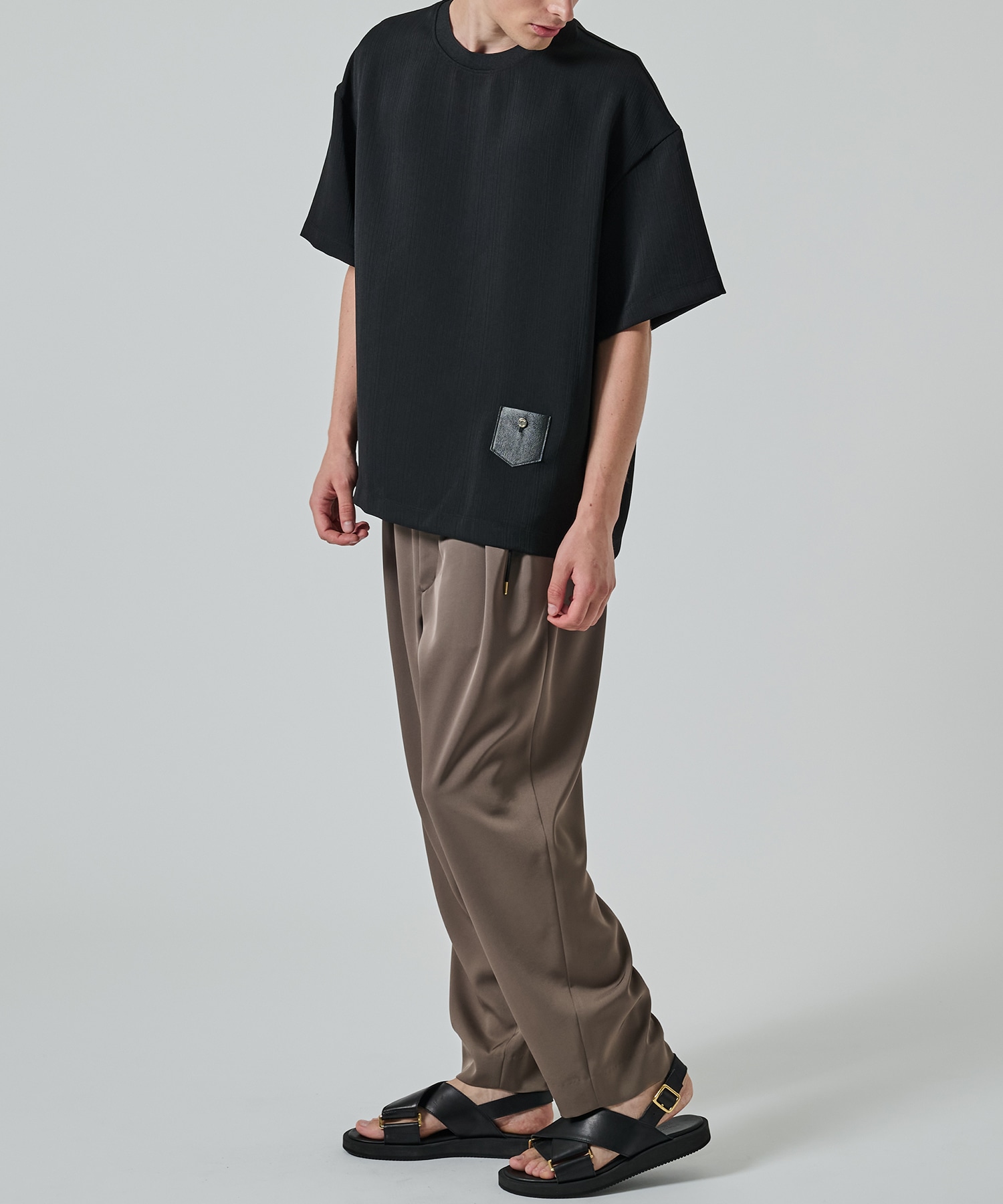 別注 Minimal Pocket S/S PLEATS TEE CULLNI