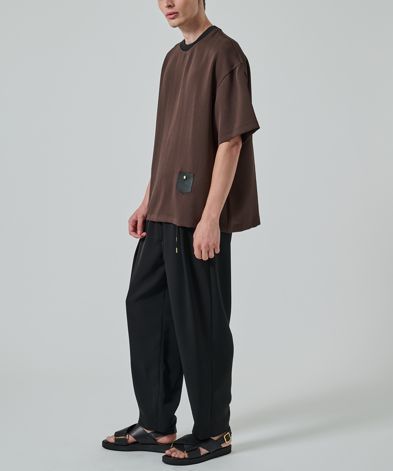 別注 Minimal Pocket S/S PLEATS TEE CULLNI