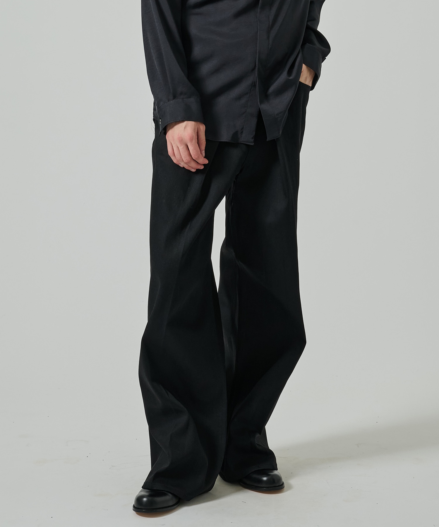 RIGID DENIM WIDE PANTS JOHN LAWRENCE SULLIVAN