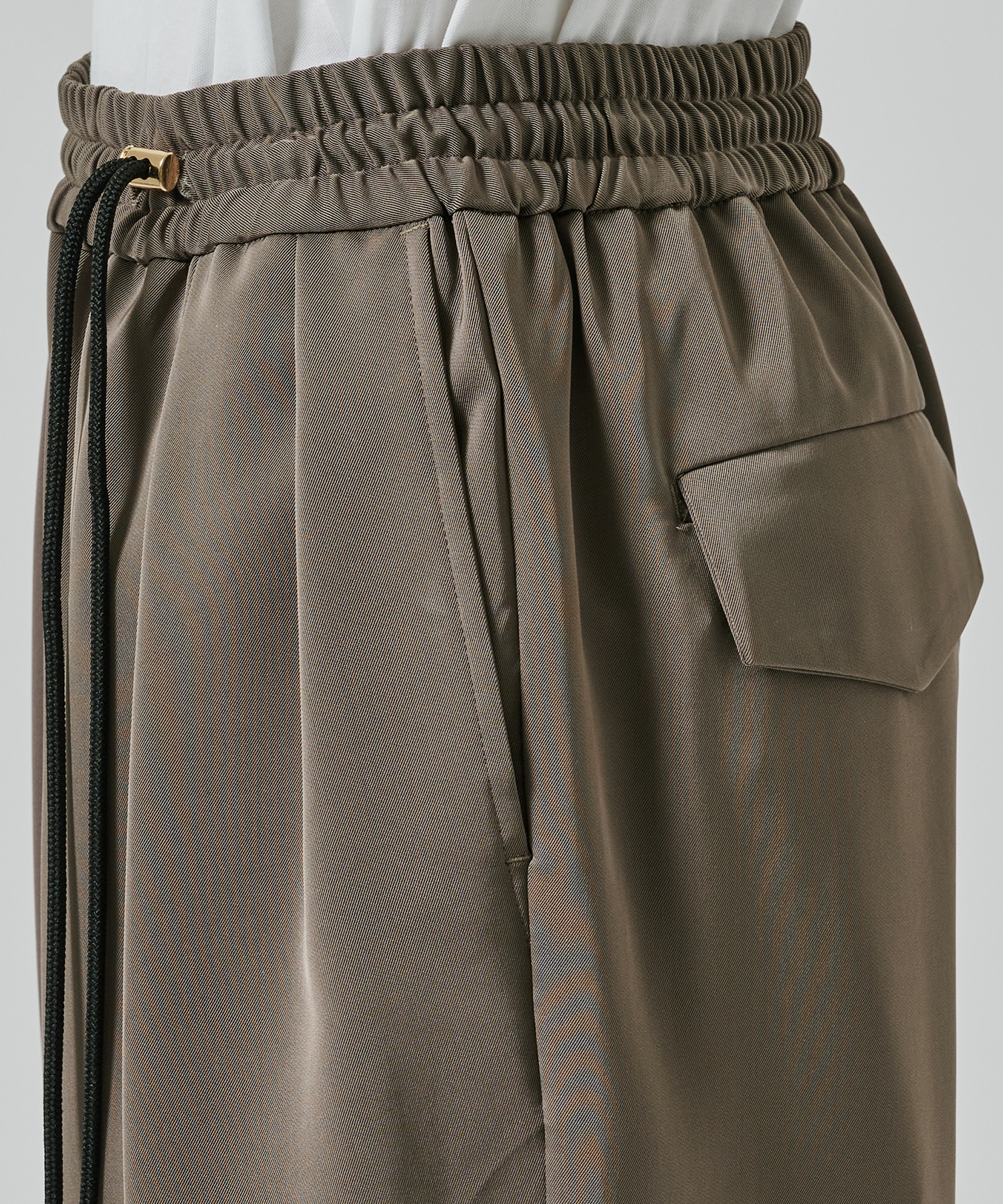 〈別注〉 Dry Stretch Twill Side Drawstring Relax Wide Tapered Pa CULLNI