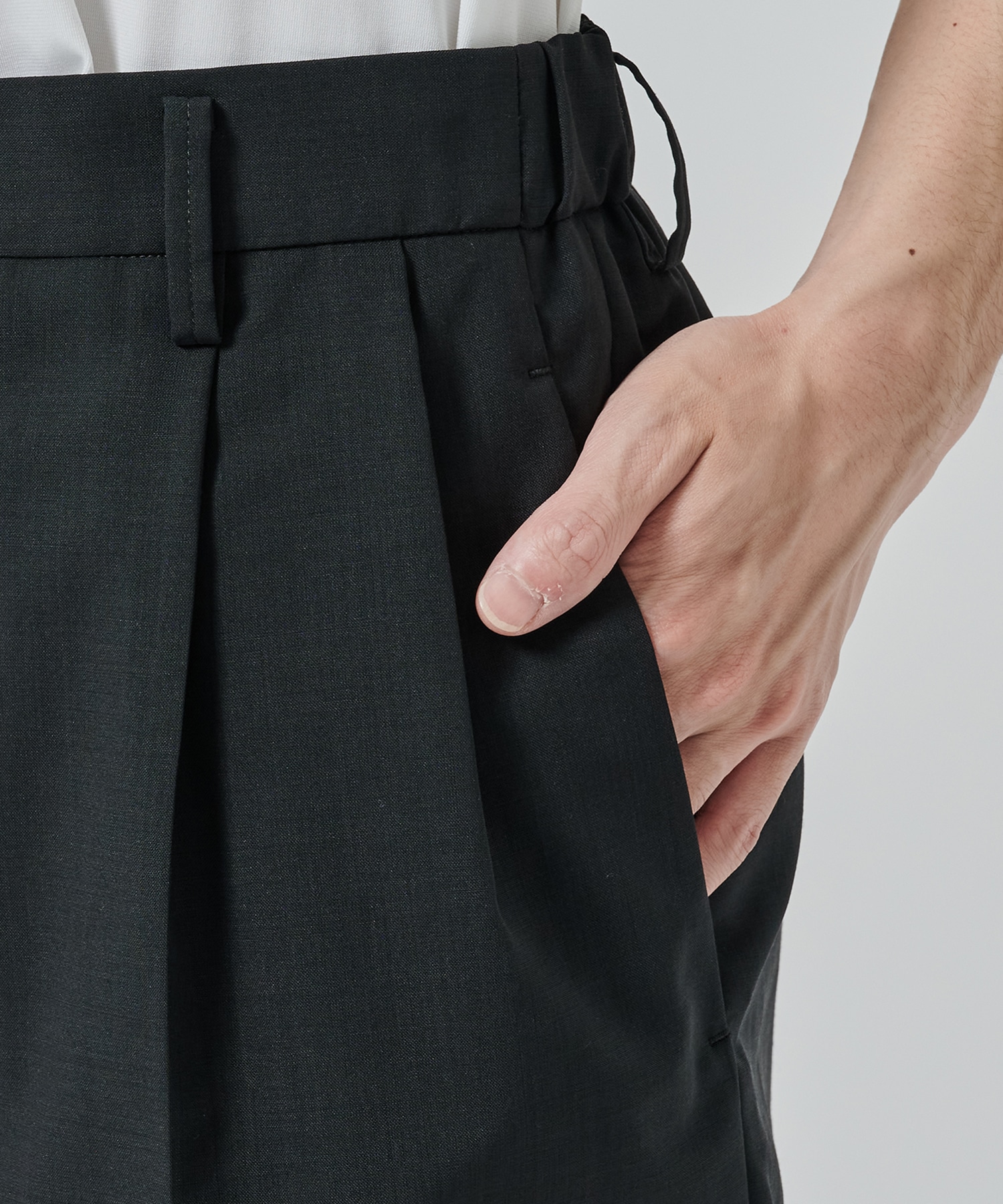 別注 TWO TUCKS WIDE TROUSERS IRENISA