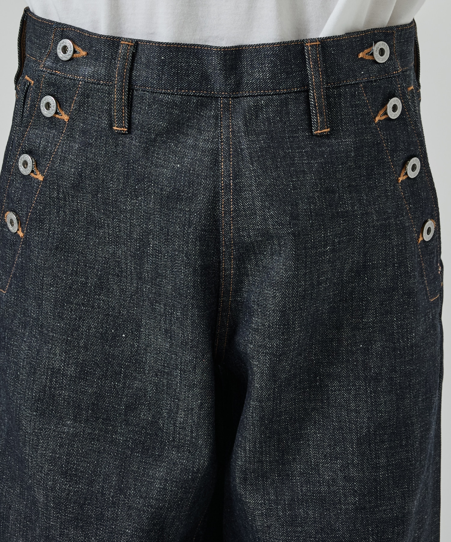 RIGID SAILOR DENIM PANTS SUGARHILL