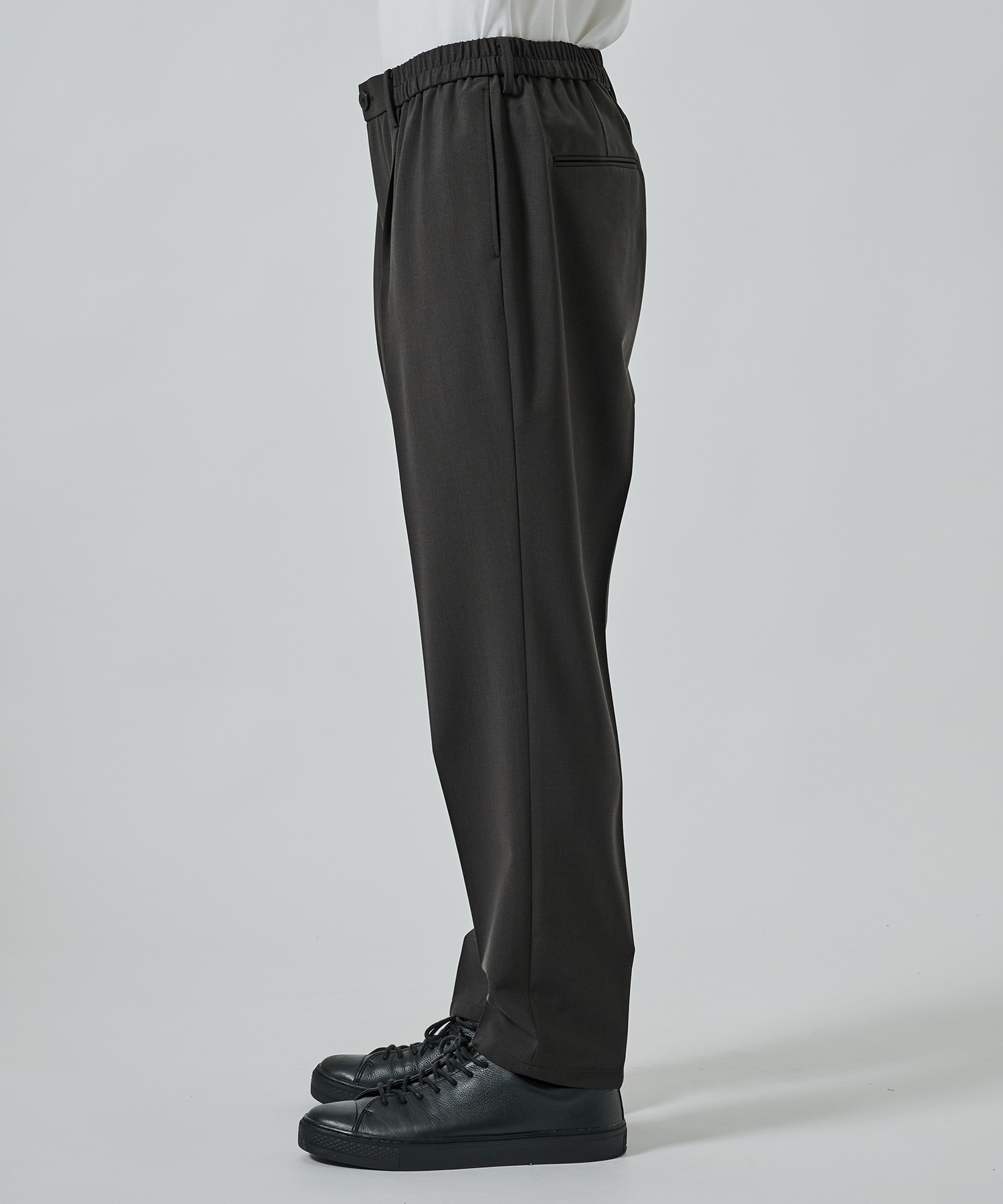 SUMMER WOOL TAPERED SLACKS STUDIOUS