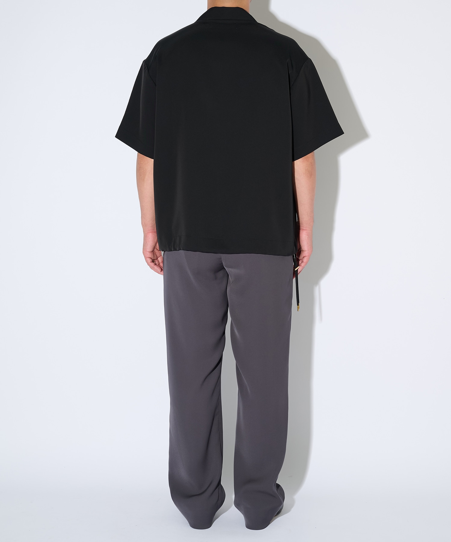 Dry Stretch Twill Drawstring Open Coller Short Sleeve Jaket CULLNI