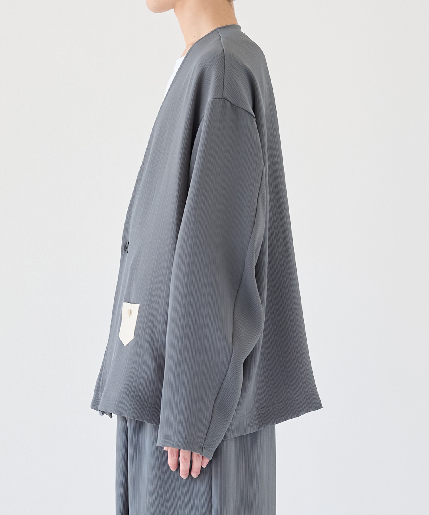 別注 Minimal Pocket PLEATS Cardigan CULLNI