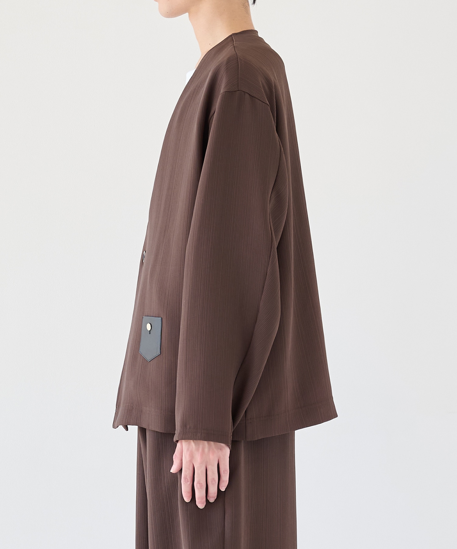 別注 Minimal Pocket PLEATS Cardigan CULLNI