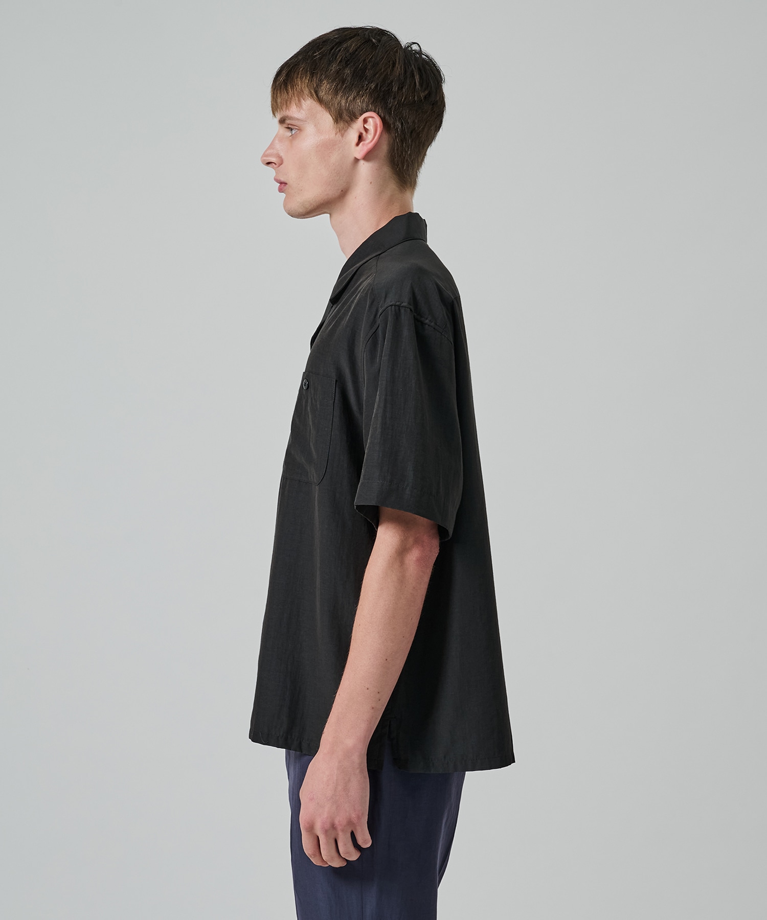 別注 Short Sleeve Open Collar Shirt soe