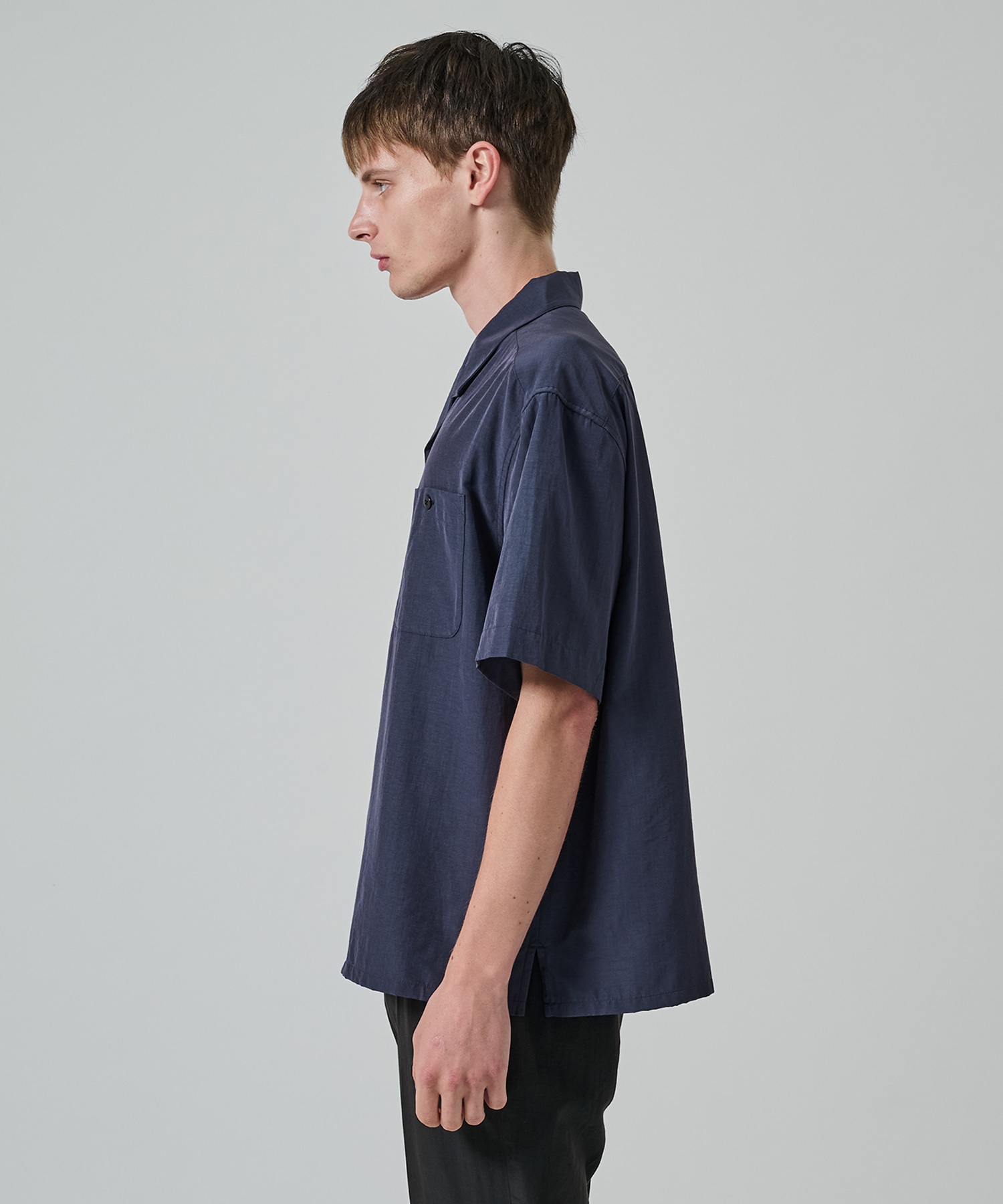 別注 Short Sleeve Open Collar Shirt soe