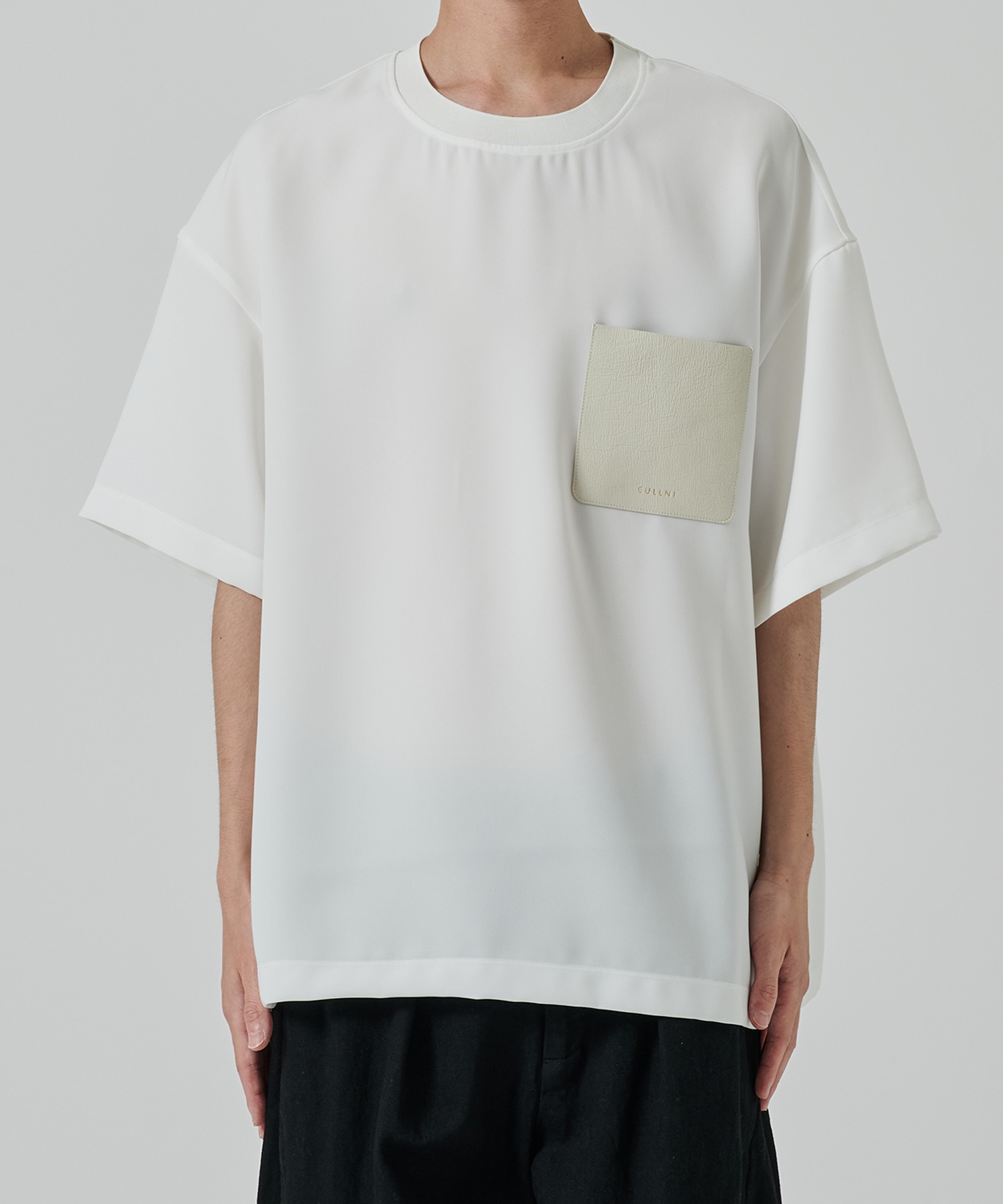 〈別注〉Sugoku Suzushii Leather Pocket S/S TEE CULLNI
