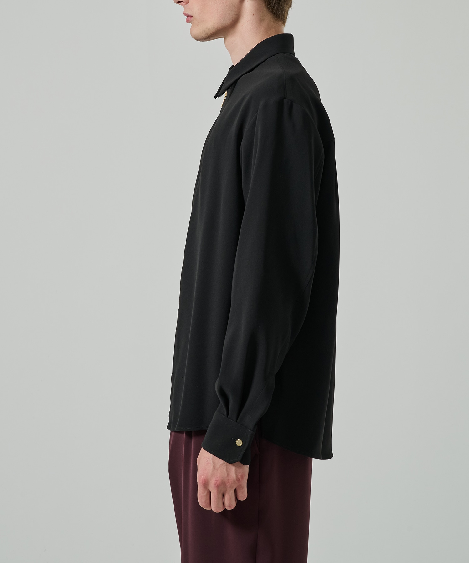 Double Cloth Zip Up L/S Shirt CULLNI