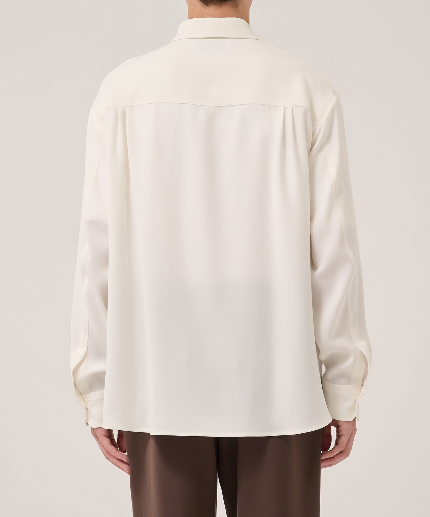 Double Cloth Twill Front Fly Chin Tab Shirt CULLNI