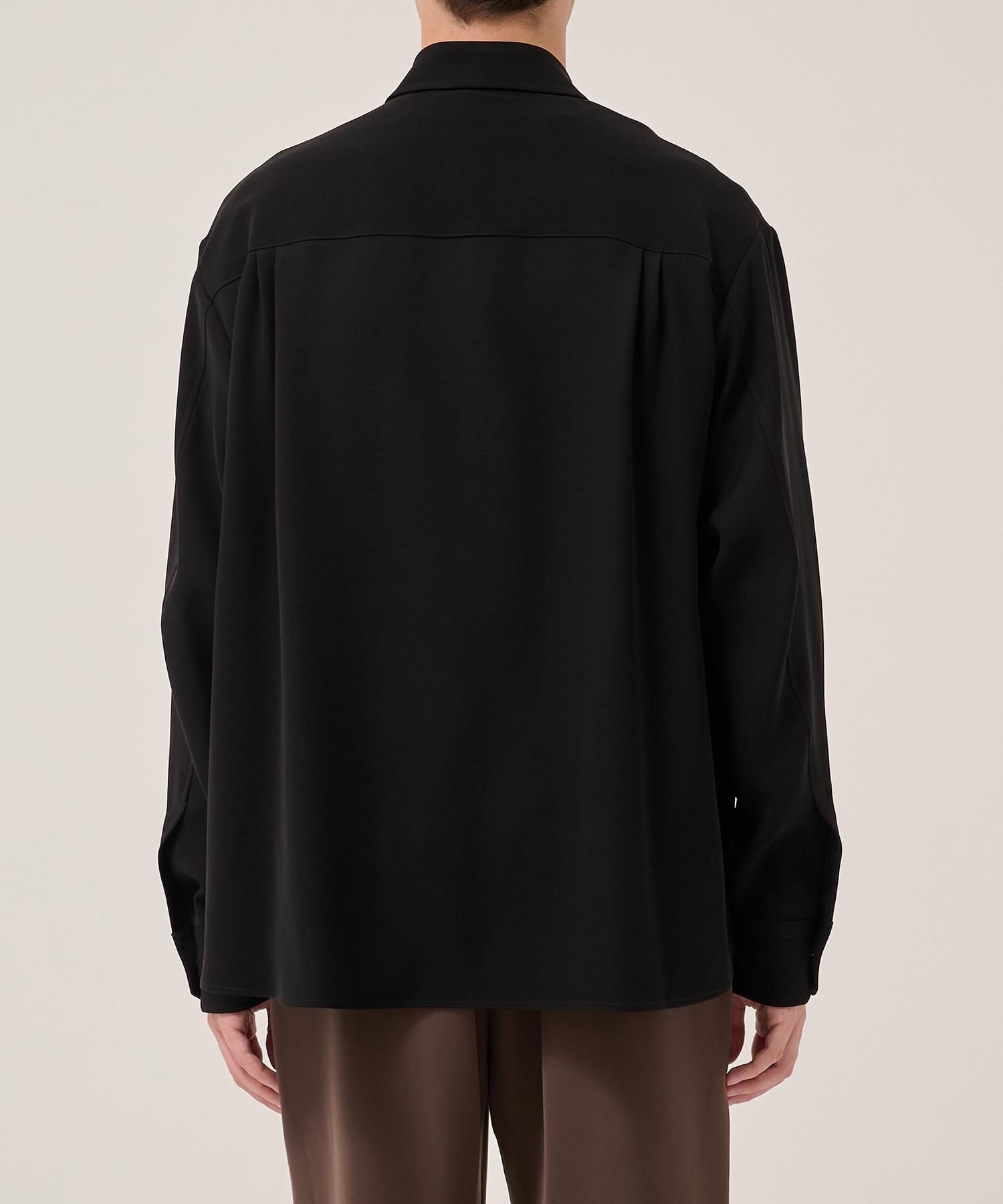 Double Cloth Twill Front Fly Chin Tab Shirt CULLNI