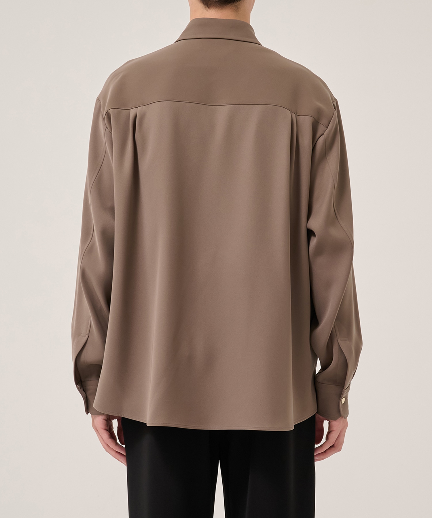 Double Cloth Twill Front Fly Chin Tab Shirt CULLNI