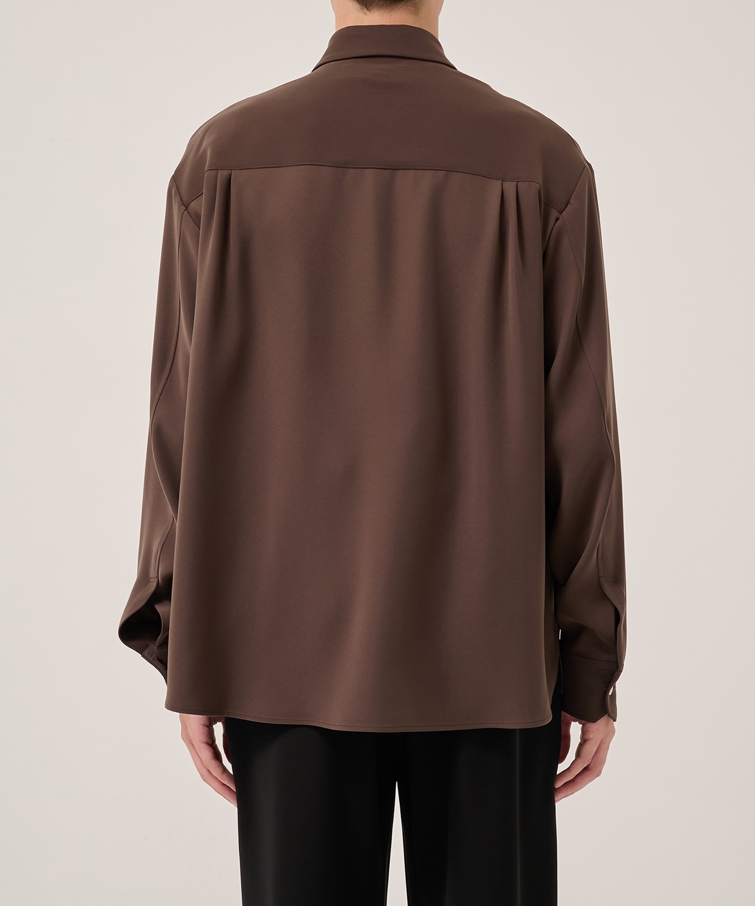 Double Cloth Twill Front Fly Chin Tab Shirt CULLNI