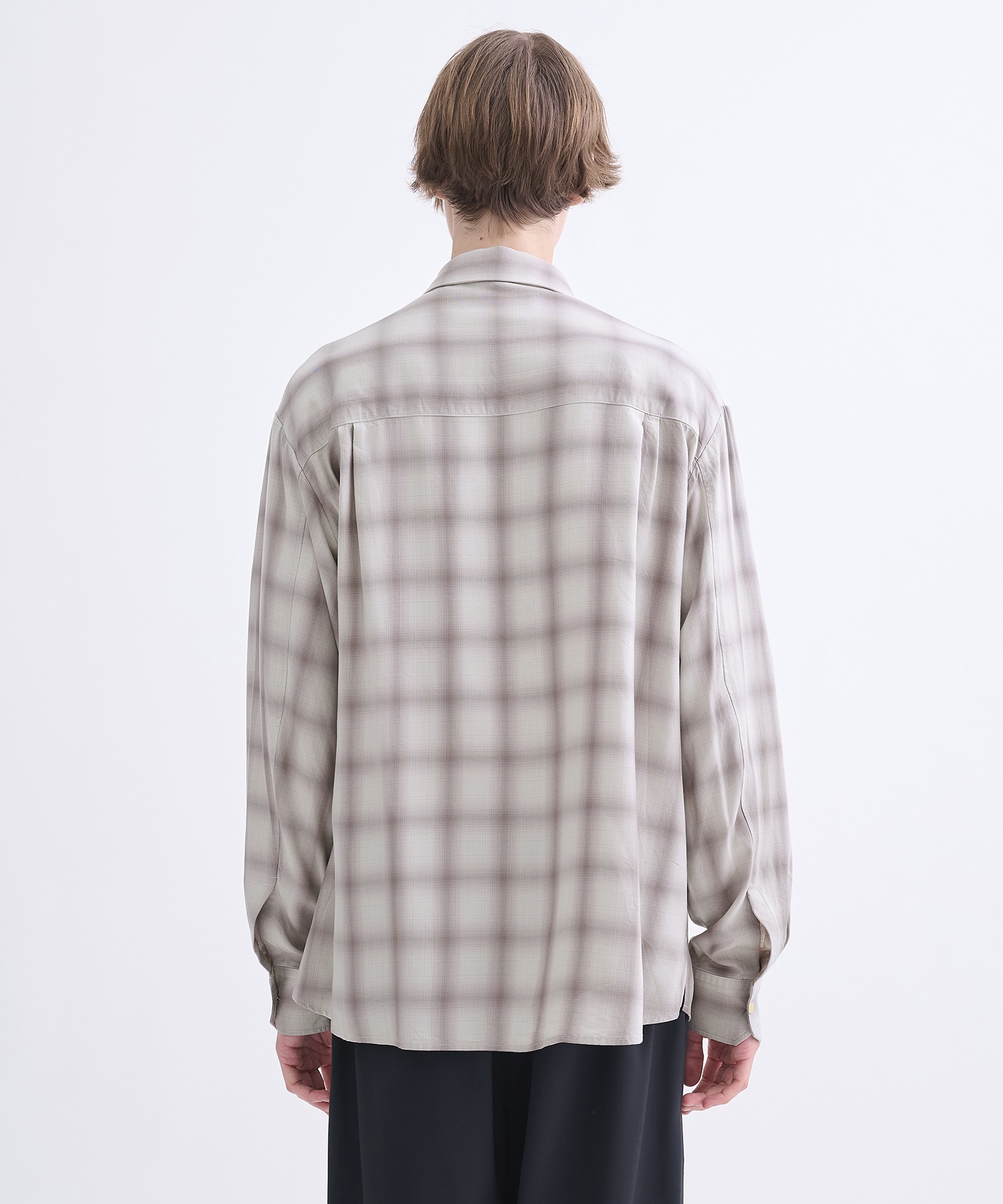 別注 Leather Pocket L/S Check Shirts CULLNI