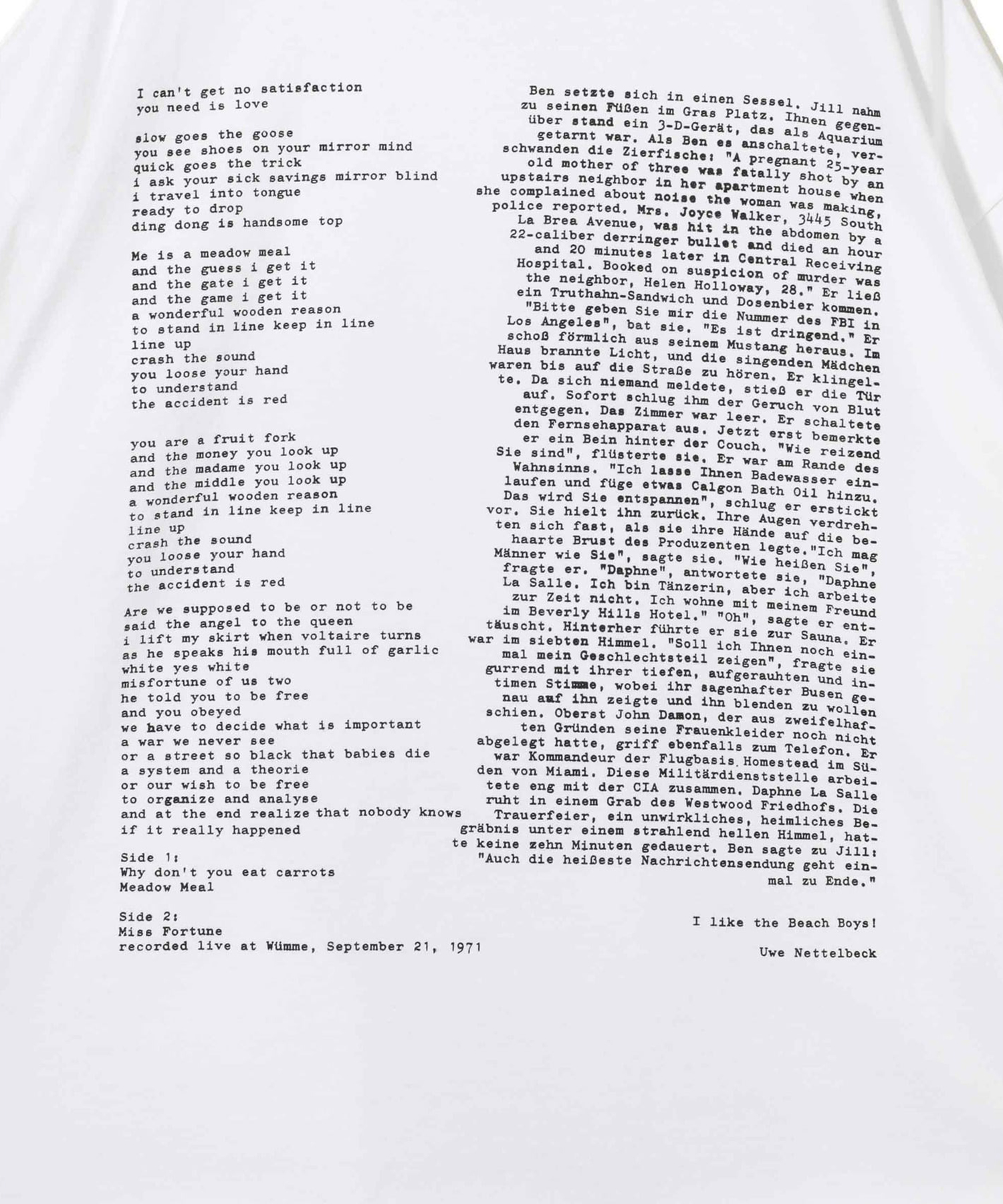 TEE Print Faust UNDERCOVER