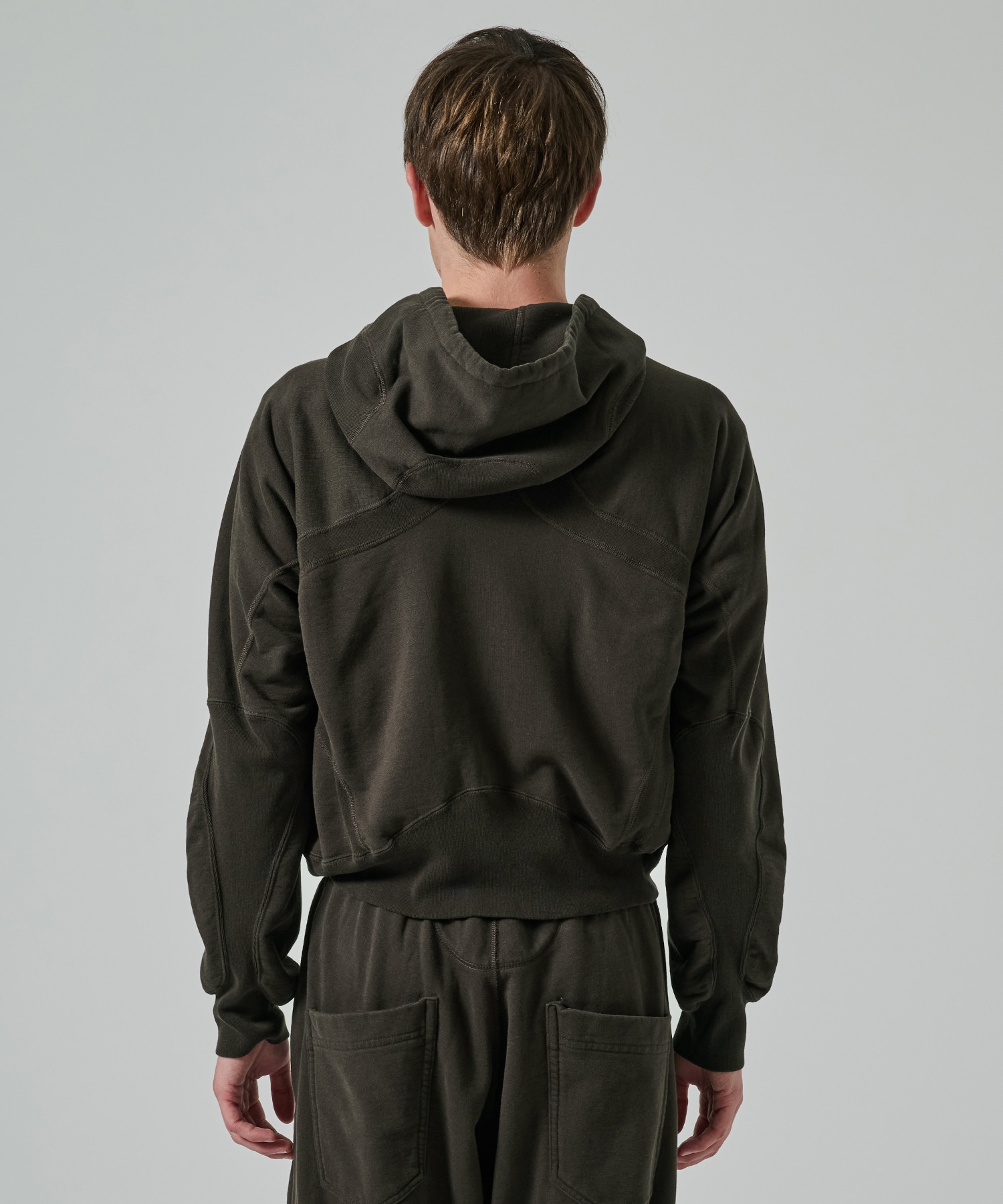 PANELLED ZIP UP HOODIE NVRFRGT