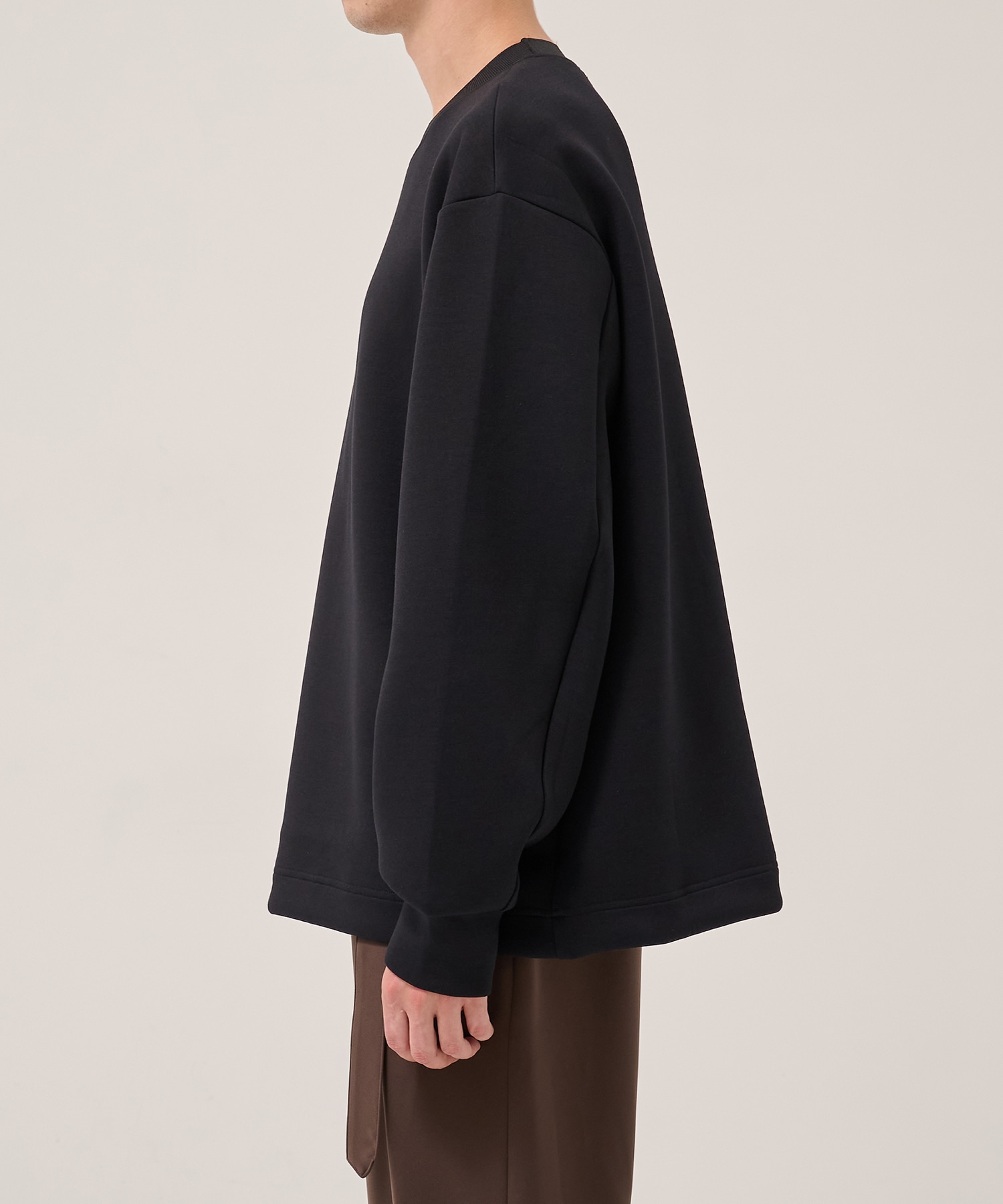 CULLNI Logo Embroidery Long Sleeve Pullover CULLNI