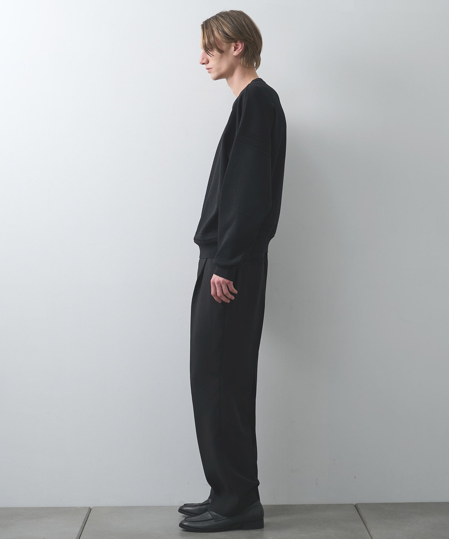 ラインクルーネックニット WRAPINKNOT