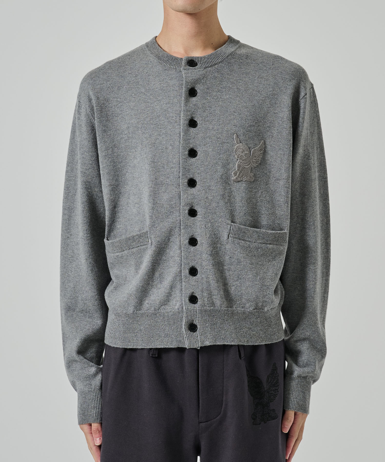 MASU cardigan カーディガン　サイズ46 MASU / UNICORN GRUNGE CARDIGAN-MASUの通販EQUAL