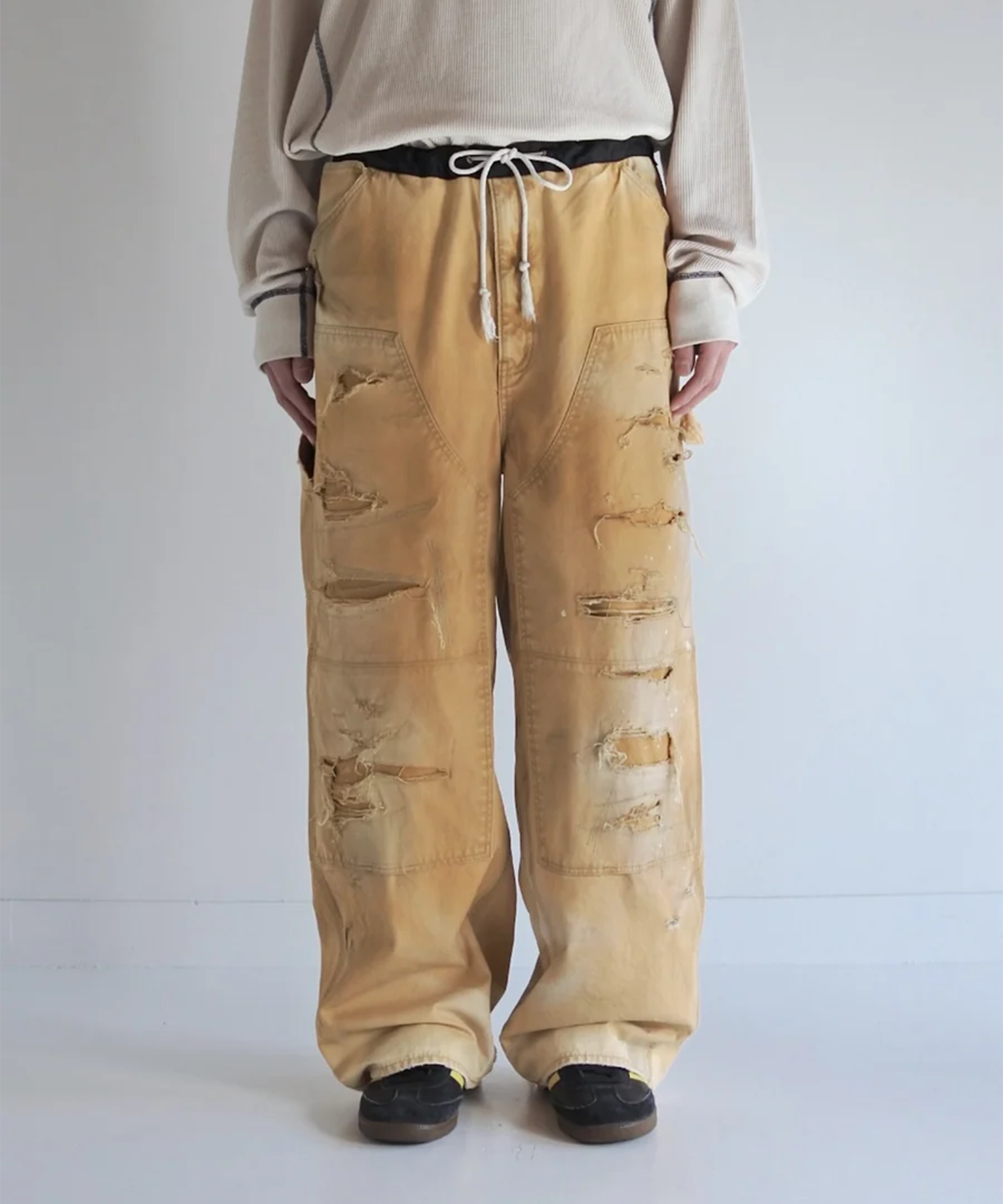 REMAKED DOUBLE KNEE DUCK PAINTER PANTS ANACHRONORM