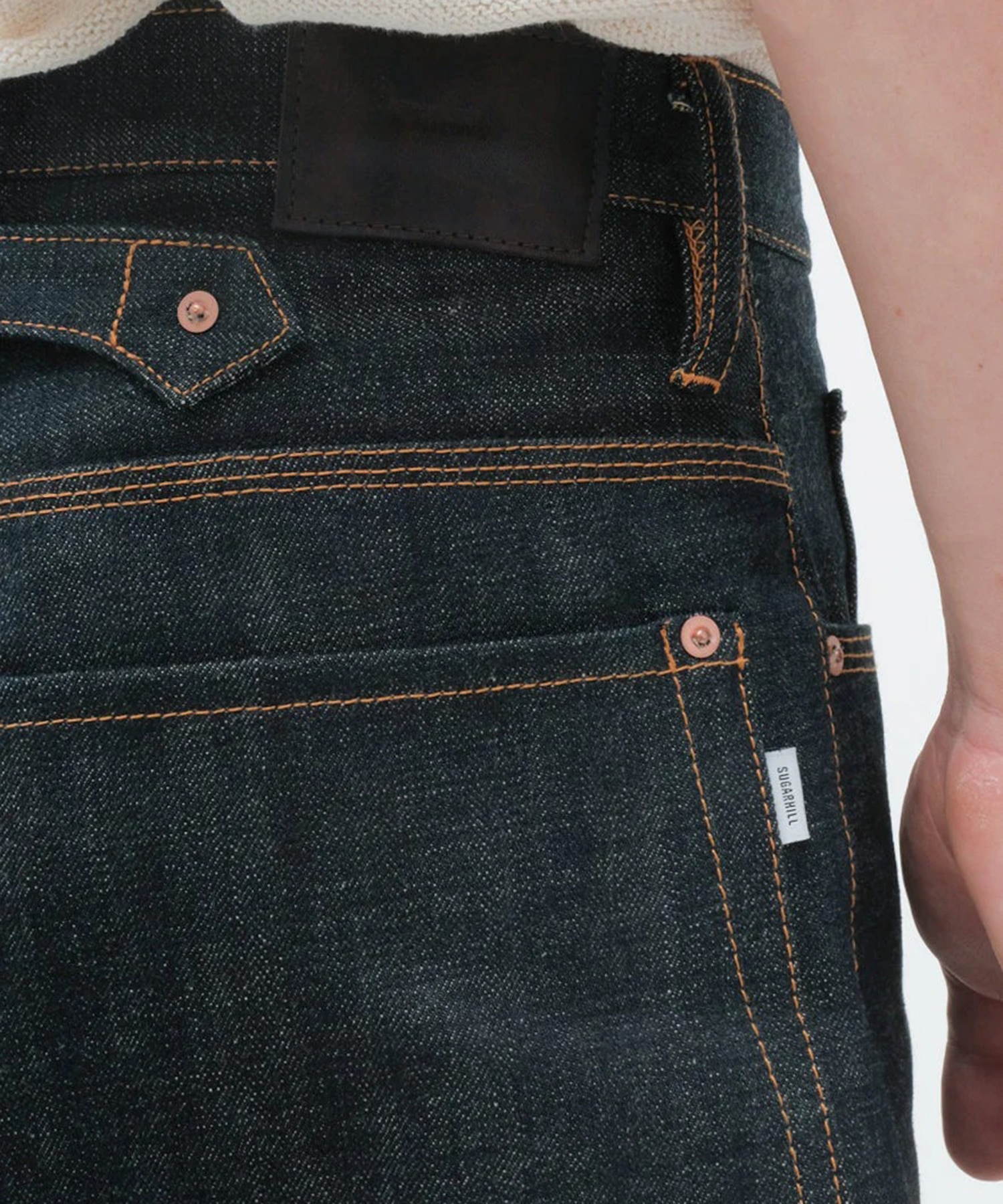 CLASSIC DOUBLE KNEE DENIM PANTS SUGARHILL