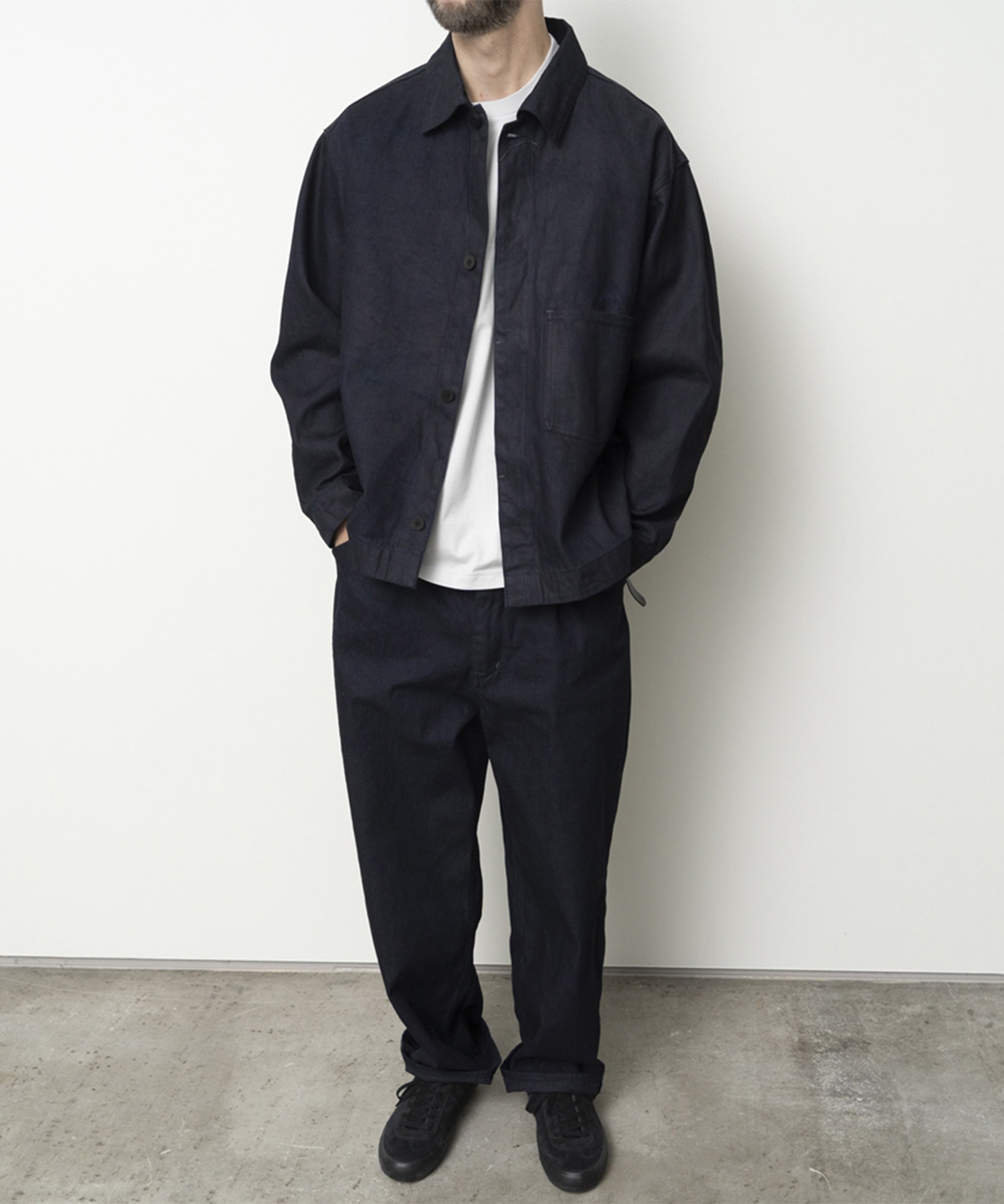 12oz denim 1 tuck pants STILL BY HAND