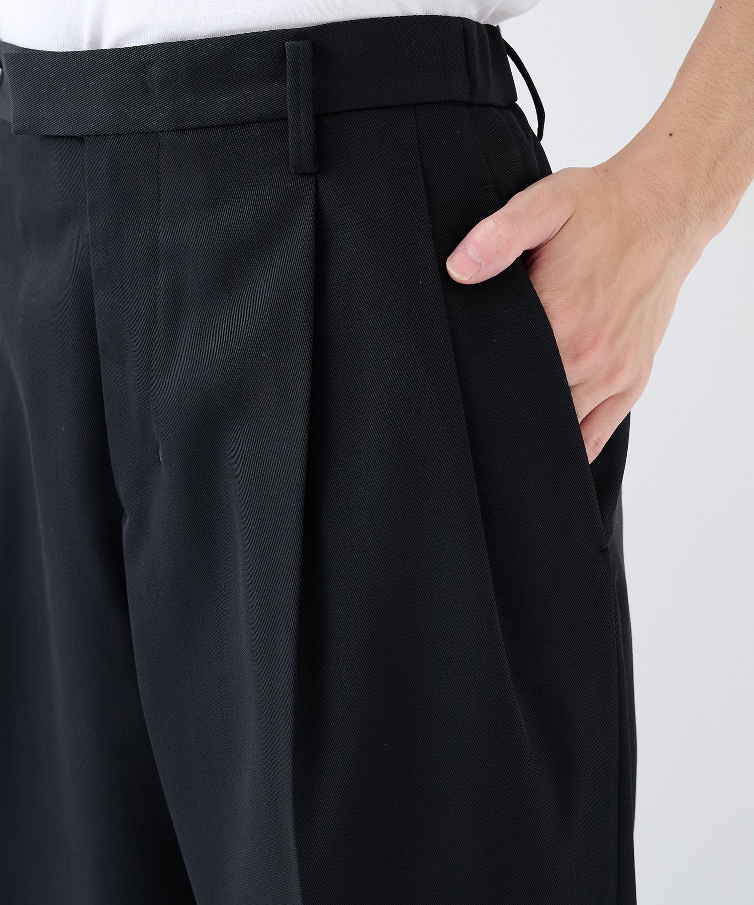 TWO TUCKS TAPERED TROUSERS IRENISA