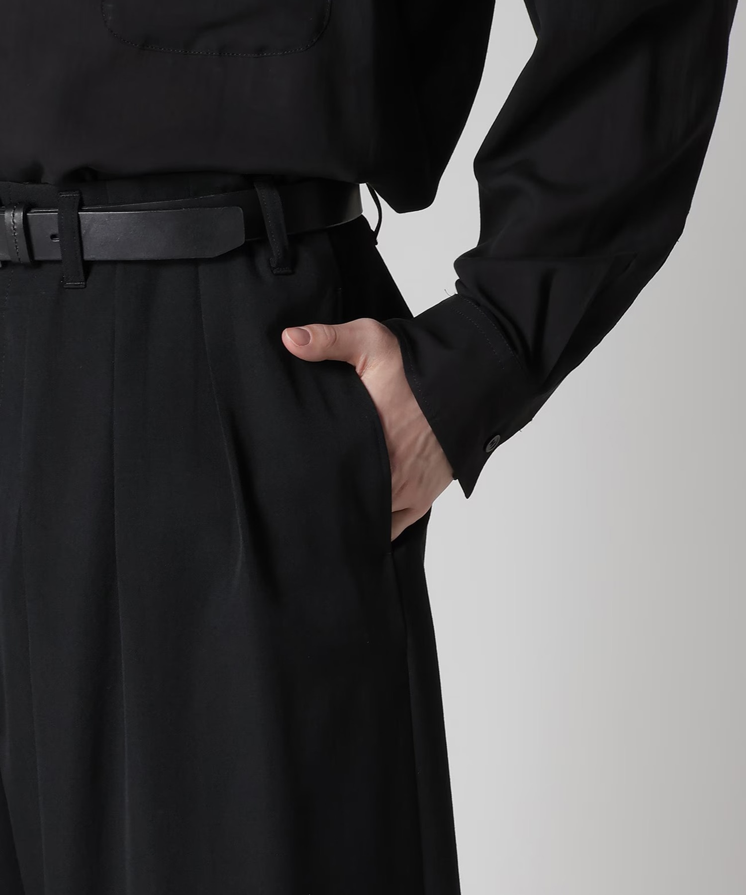 シワギャバ細バルーン Yohji Yamamoto