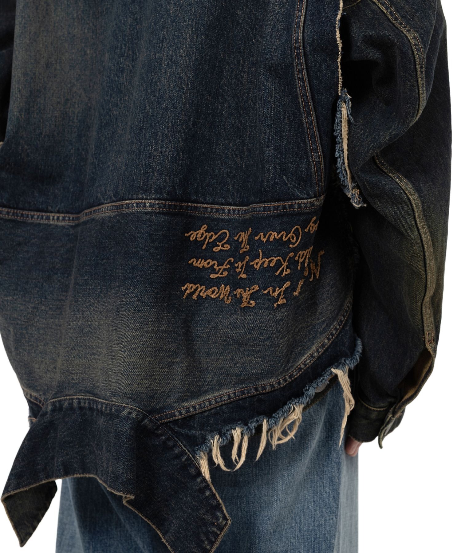 DECONSTRUCTED DENIM BLOUSON Maison MIHARA YASUHIRO