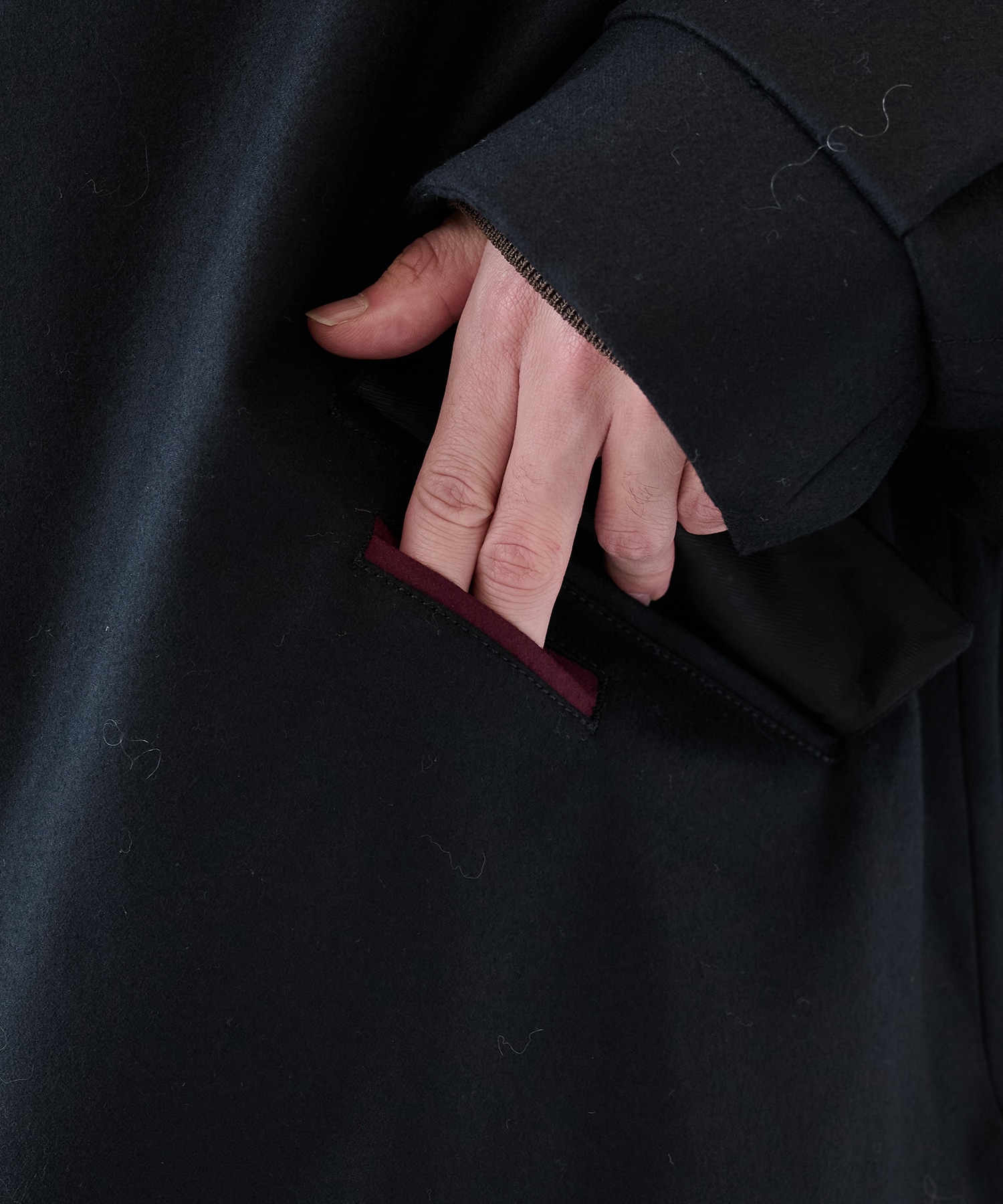 2/72強圧縮フラノ　ブルゾン SHAREEF