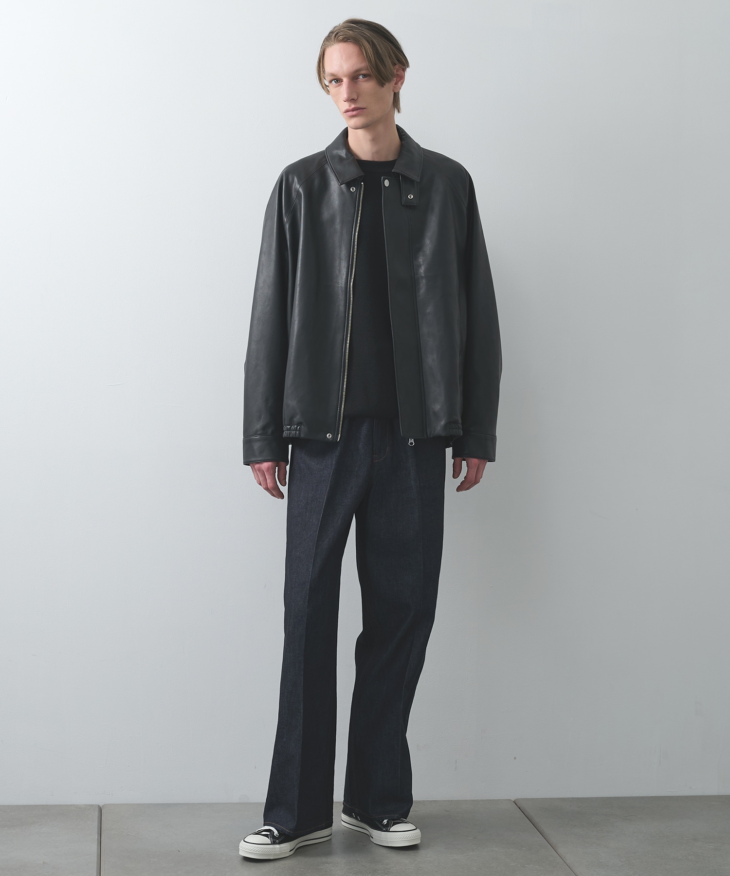 MODERN LEATHER BLOUSON STUDIOUS