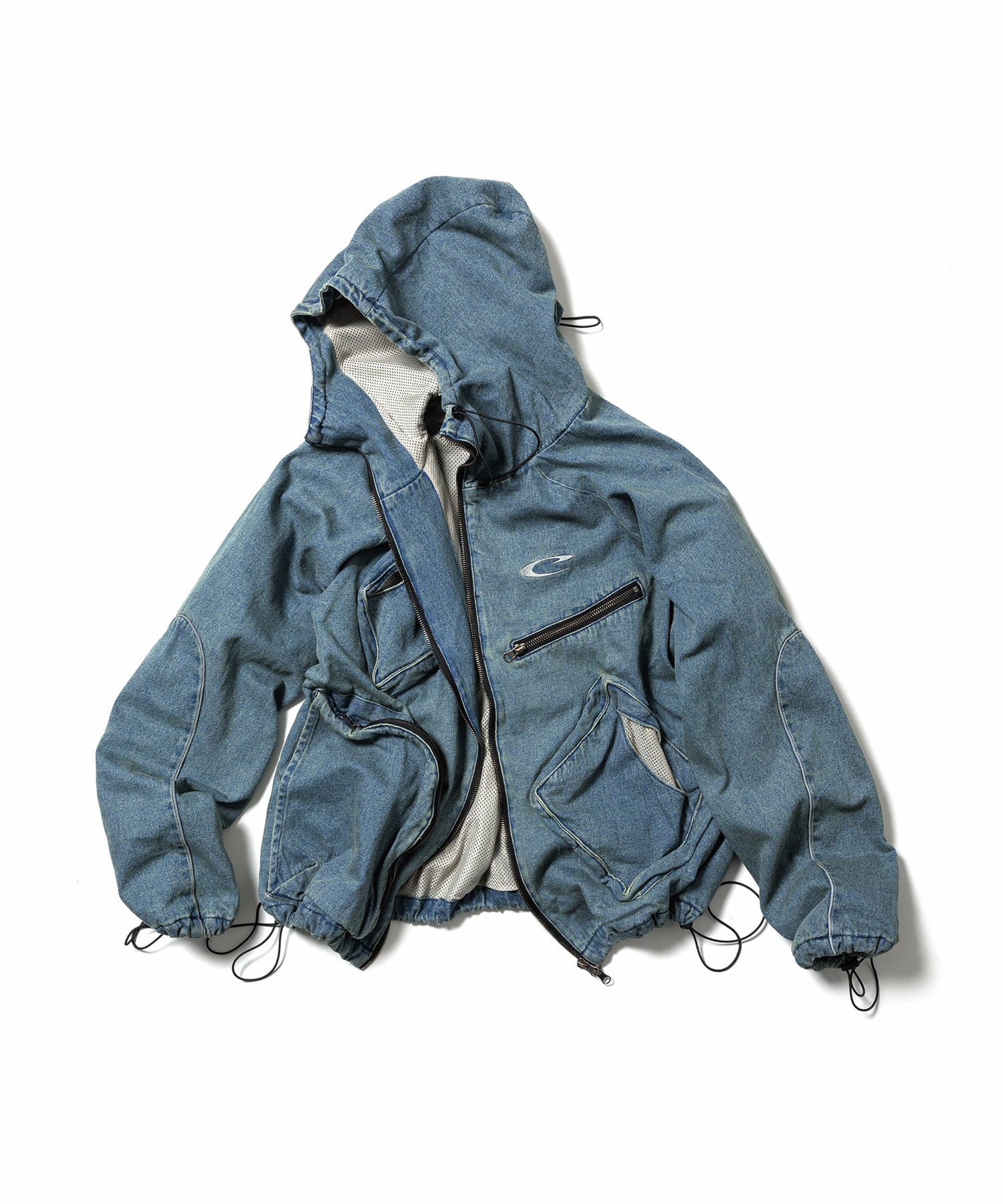 CPG RHOMBUS POCKET FADE DENIM JACKET CPG