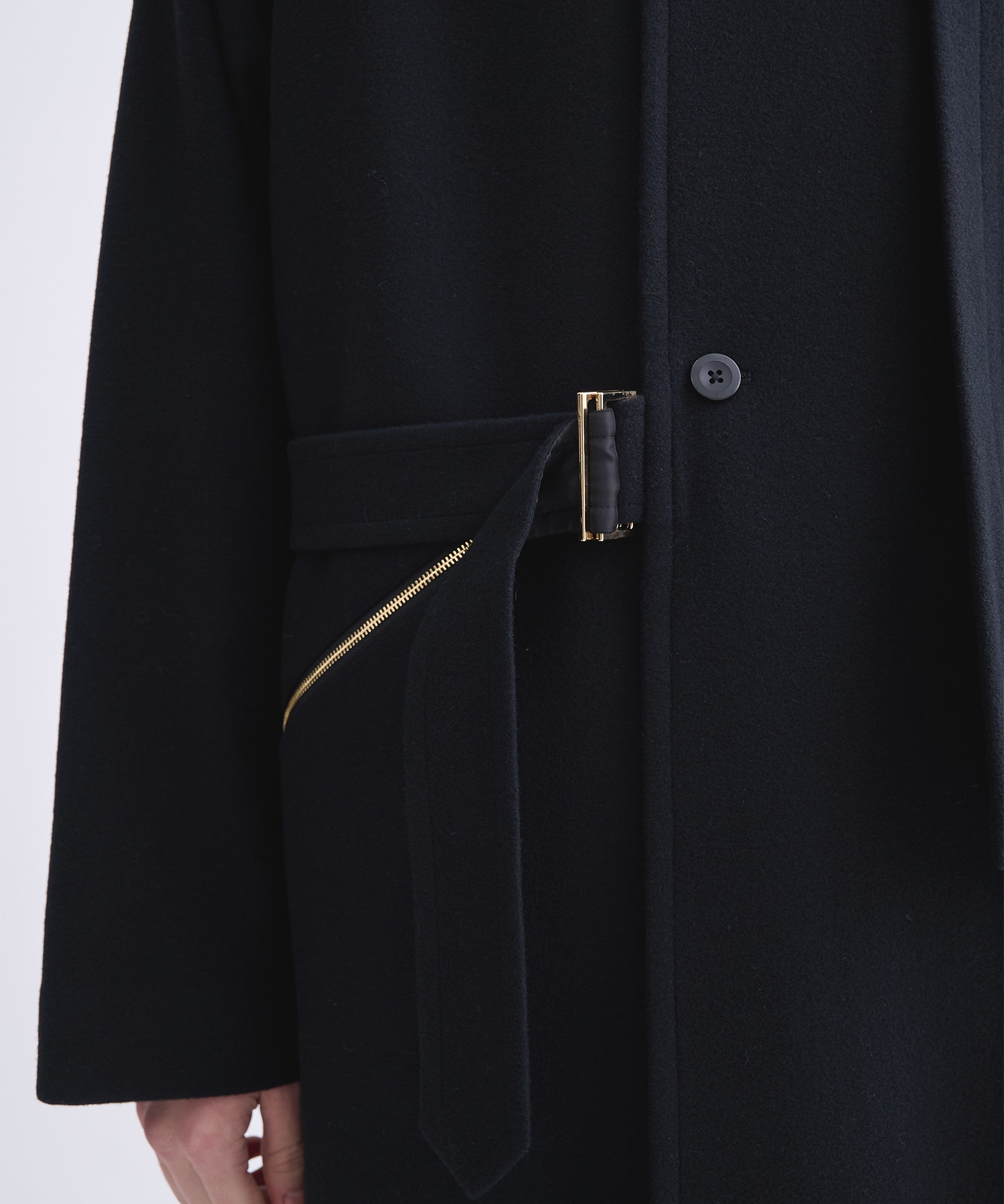 別注 Soutien Collar Tie Locken coat CULLNI