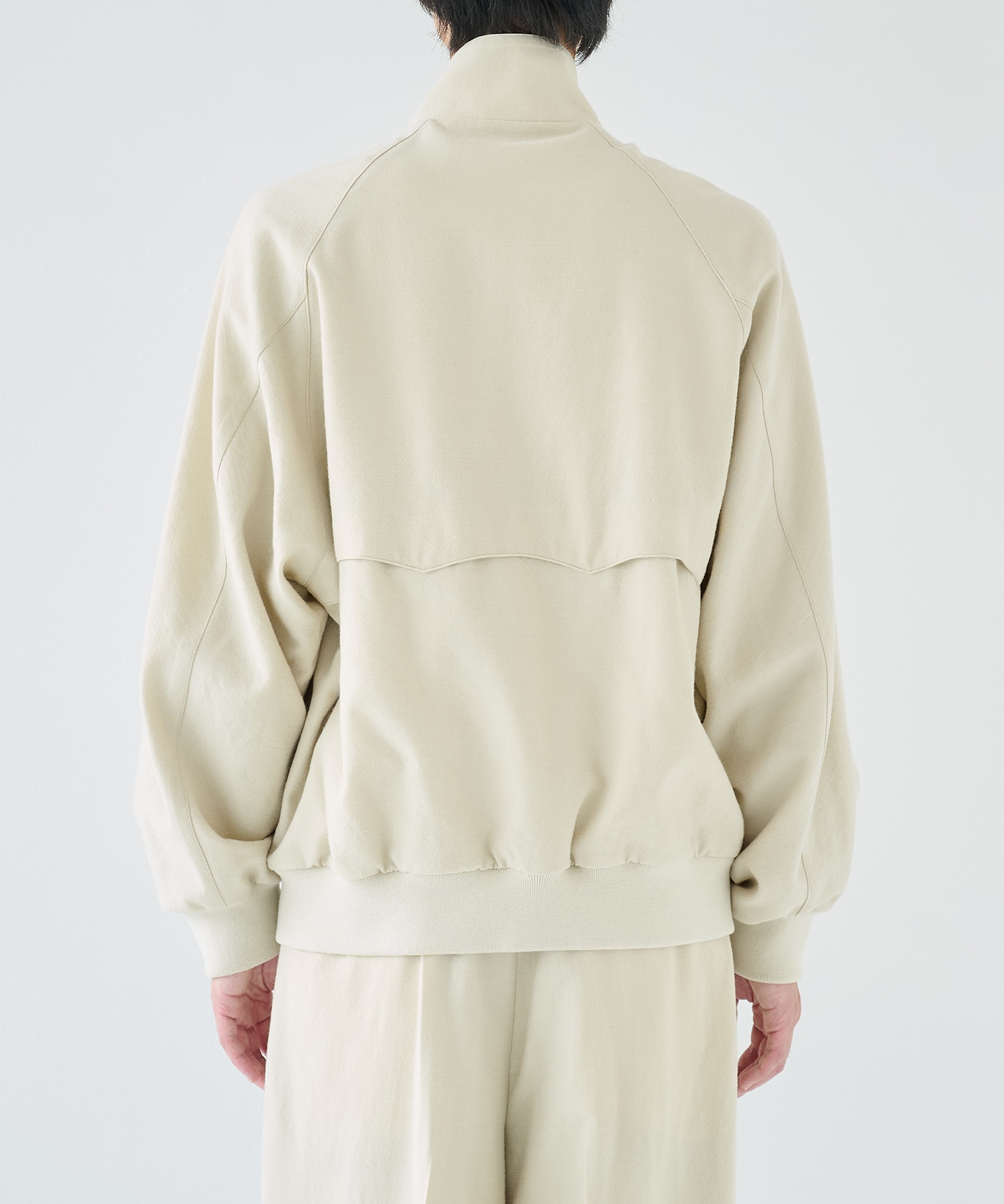 Wool Gabardine Harrington Jacket blurhms