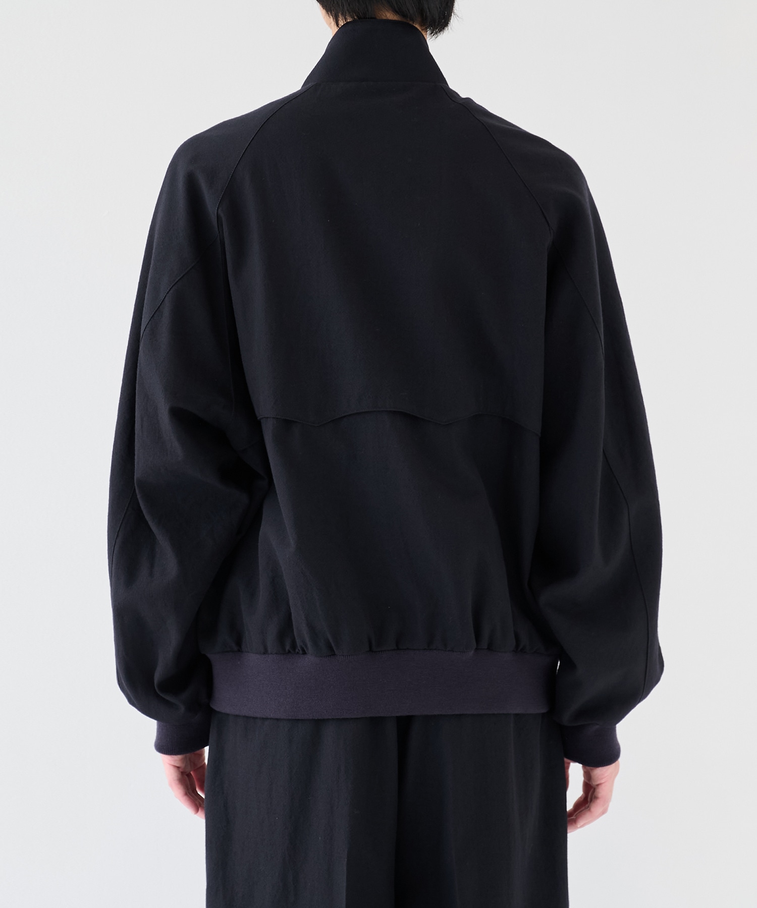 Wool Gabardine Harrington Jacket blurhms