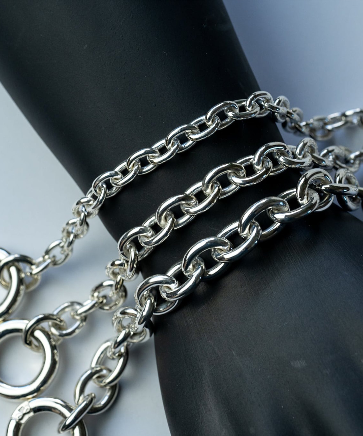 BN-035 Hook connect bracelet　(Large) WAKAN SILVER SMITH