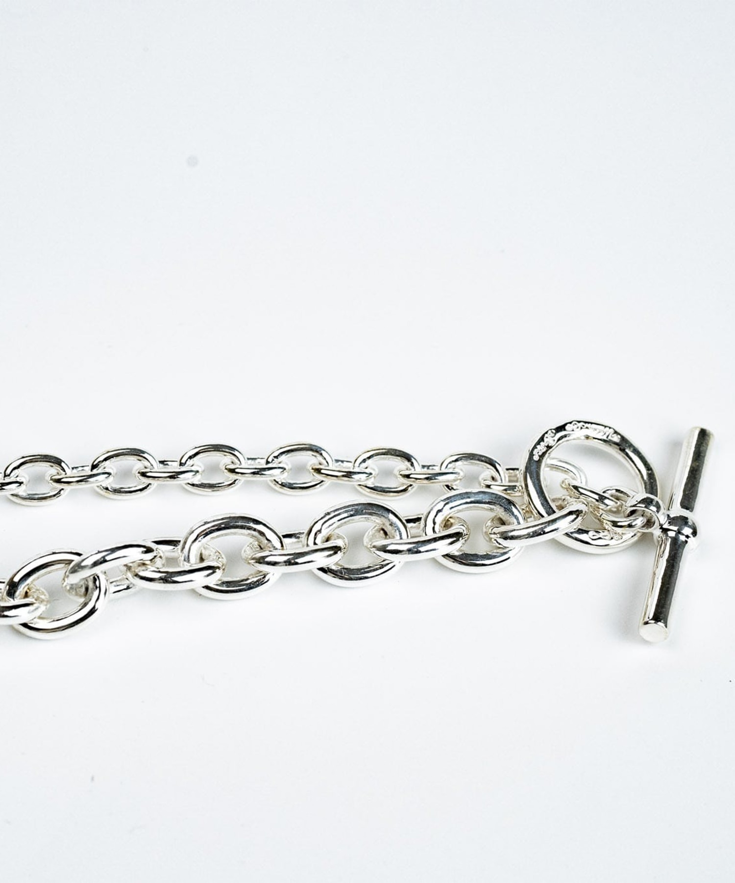 C-028 Hook connect necklace gradually 45cm WAKAN SILVER SMITH