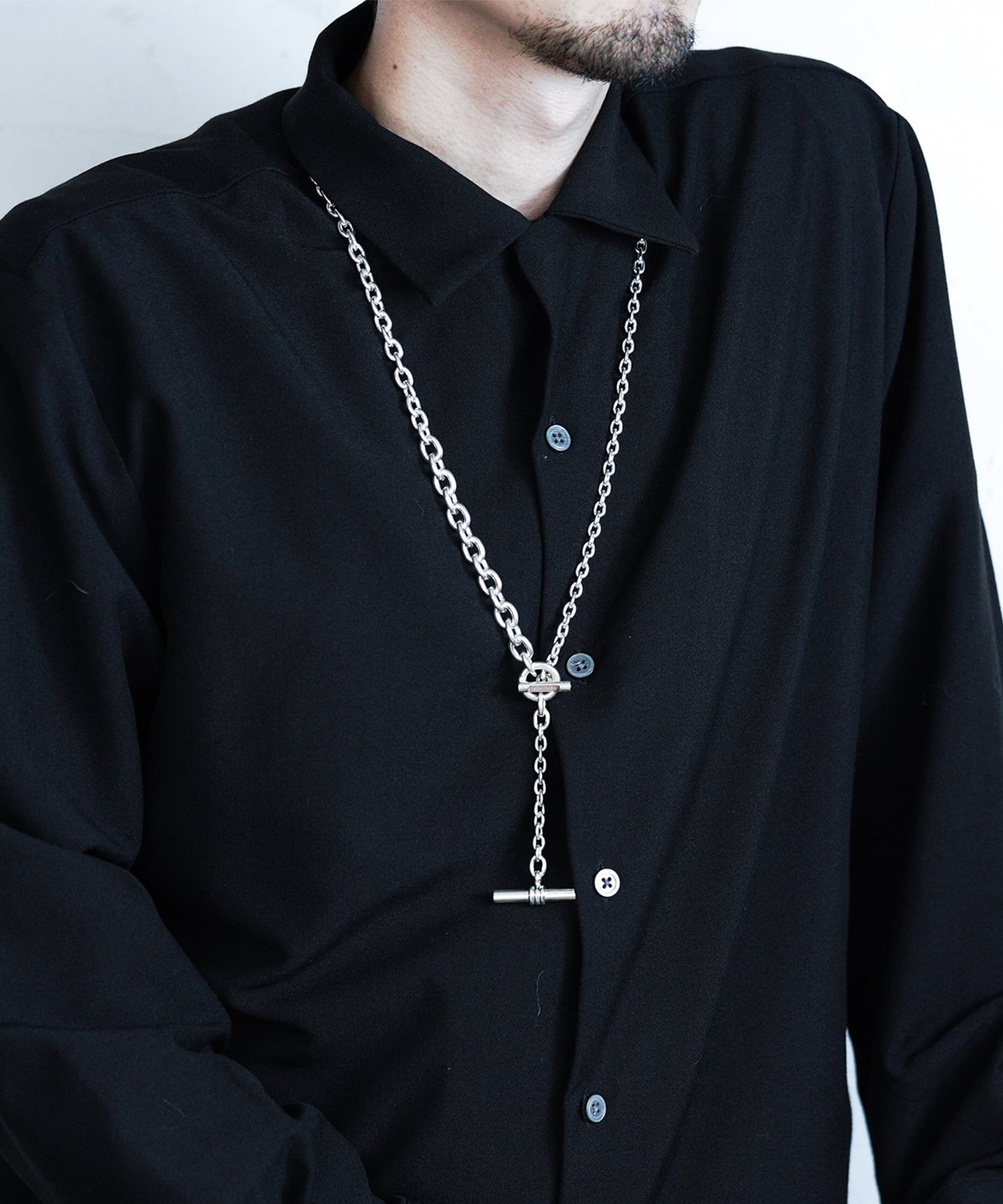 C-030 　Hang down necklace gradually WAKAN SILVER SMITH