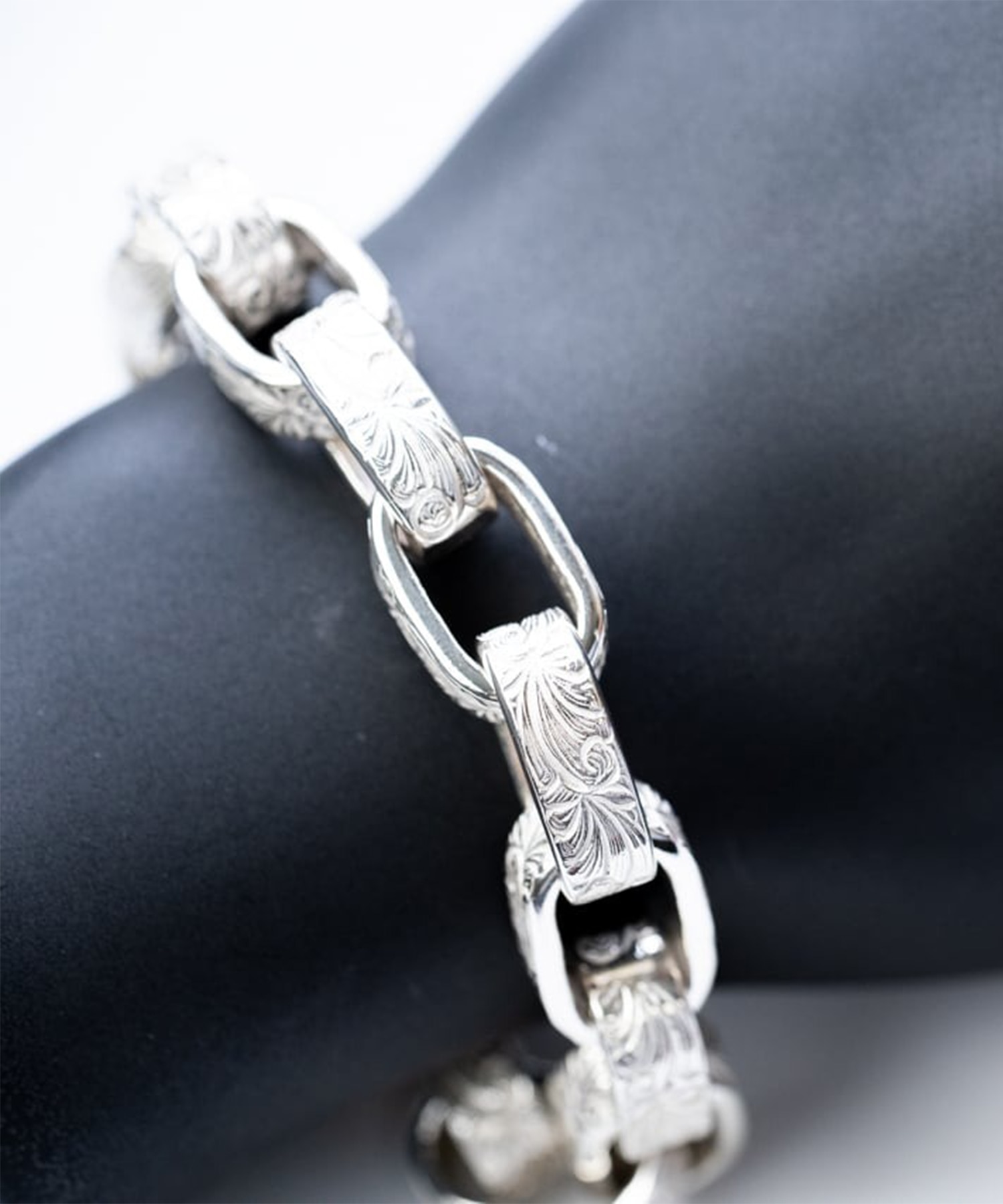 BN-079 Arabesque Hopi chain bracelet WAKAN SILVER SMITH