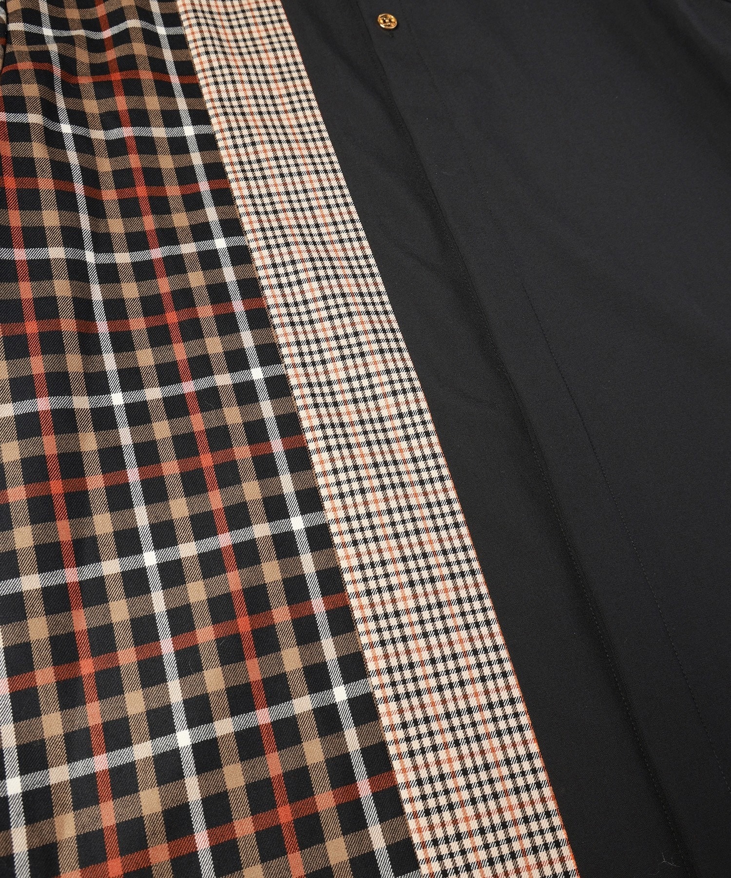 CULLNI for DAKS LONDON Asymmetrical Switching Chin Tab Shirt CULLNI