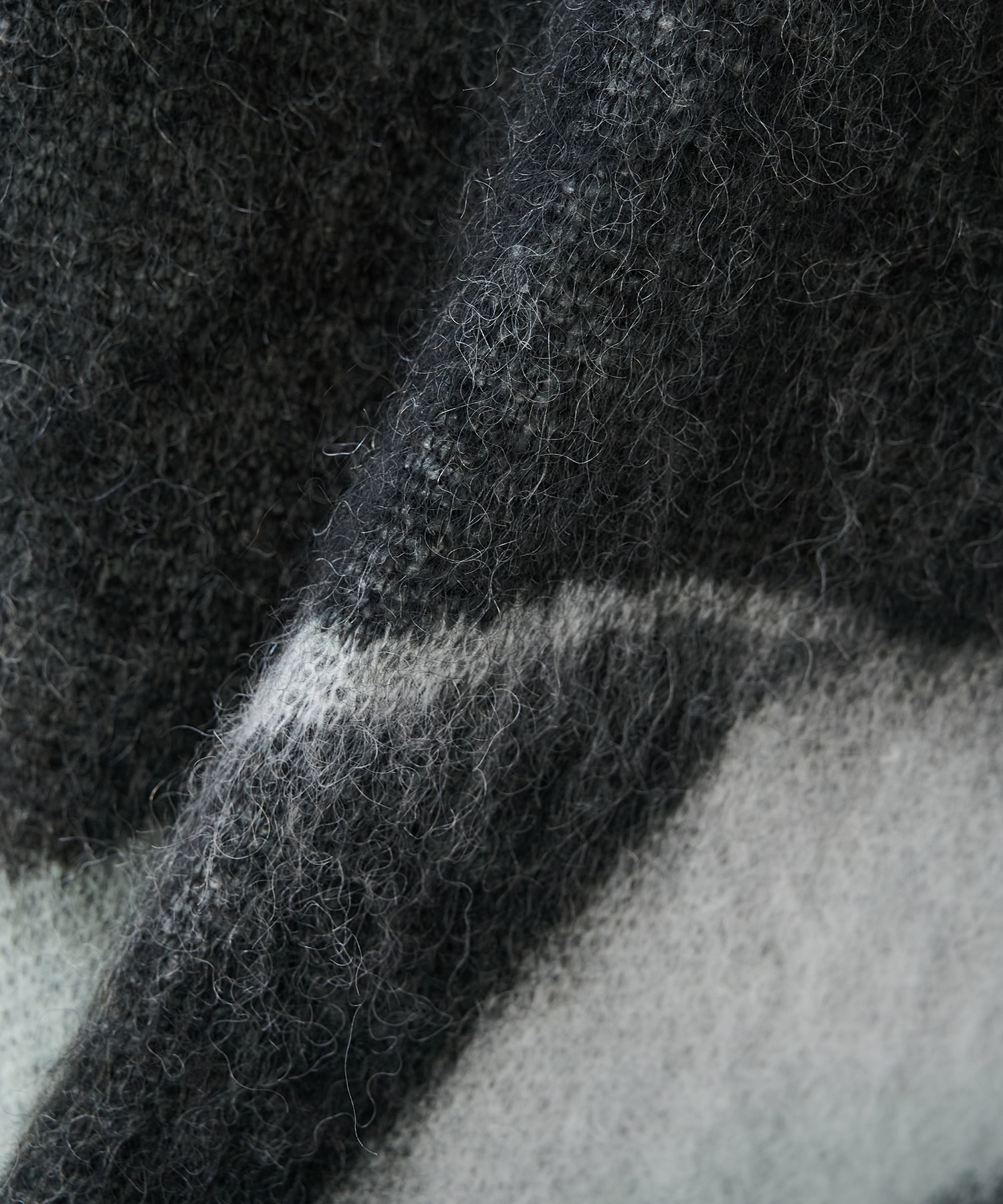 別注 Mohair Jacquard Crew Neck Knit WRAPINKNOT