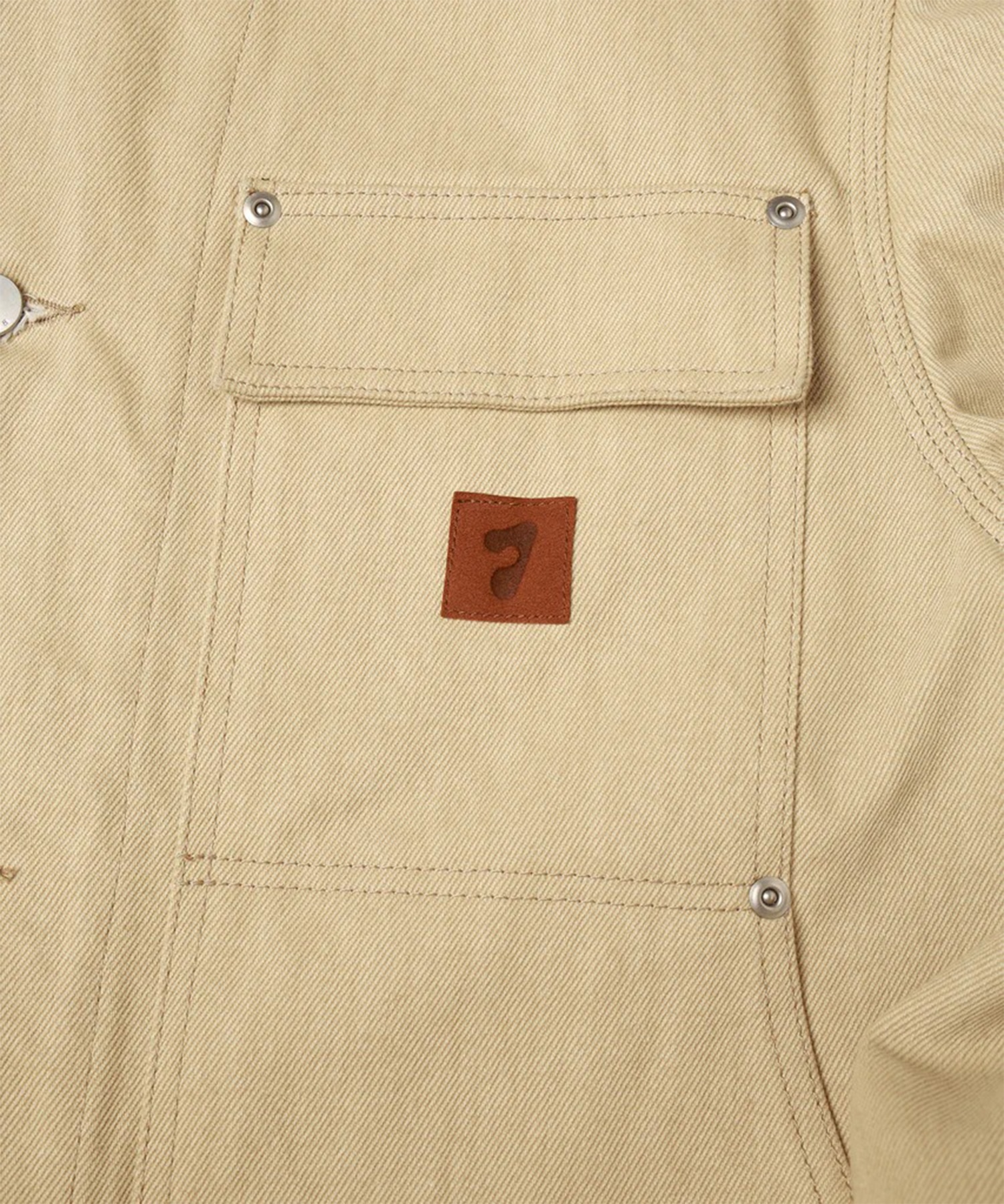 LEATHER COLLAR FADE COVERALL JieDa